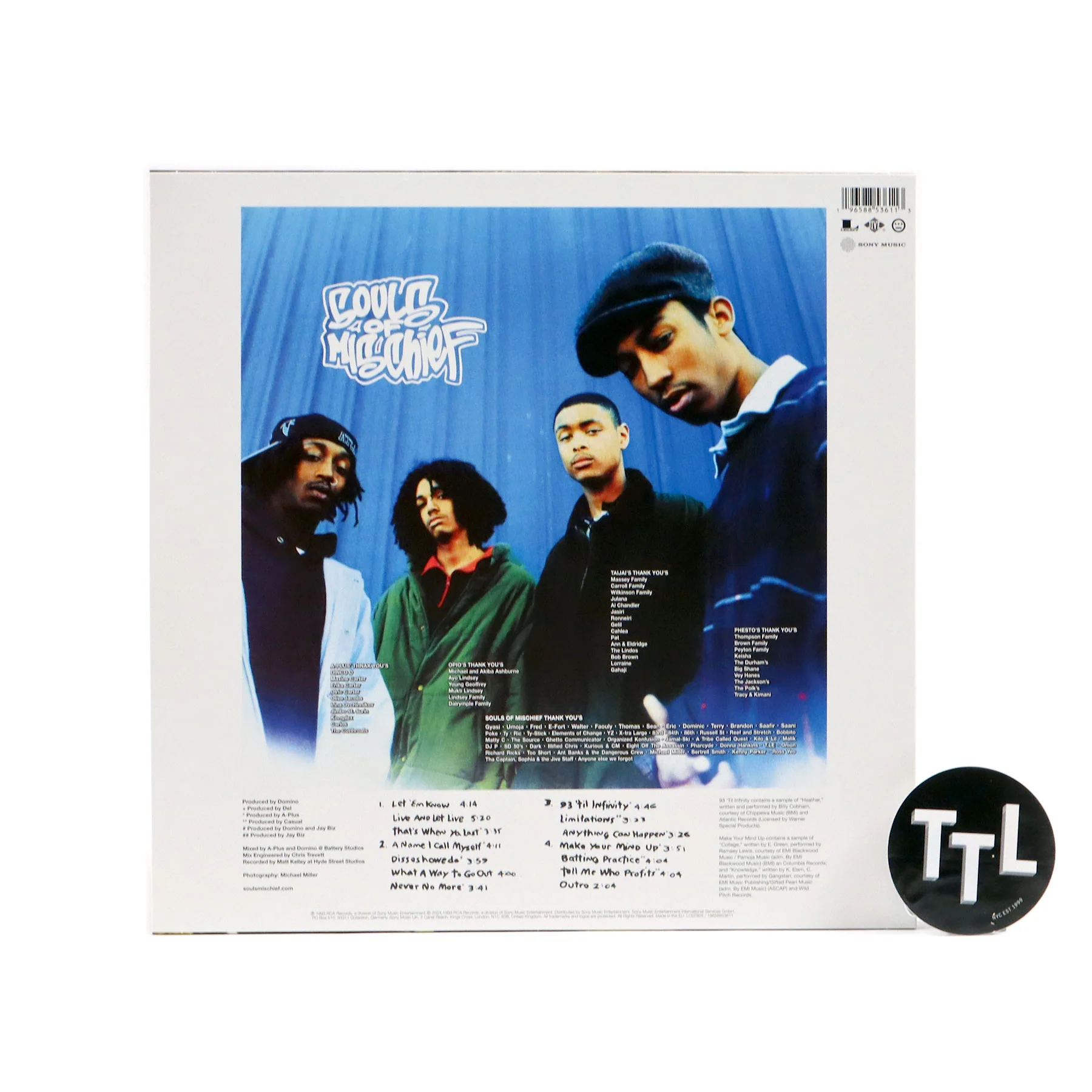 Souls Of Mischief: 93 'Til Infinity (Import, Colored Vinyl) Vinyl 2LP - Image 3
