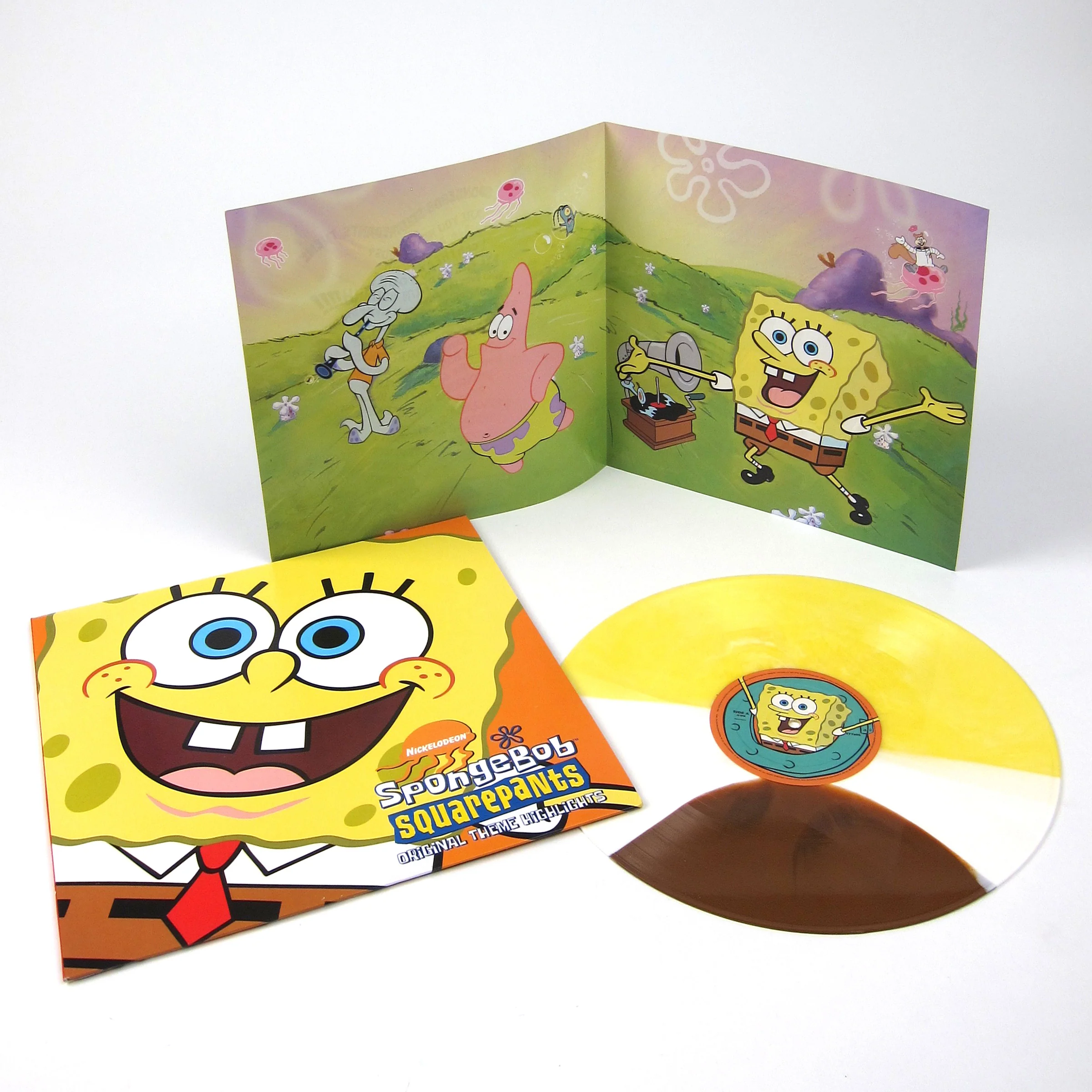 SpongeBob SquarePants: Original Theme Highlights (Tri-Colored Vinyl) Vinyl 12" - Image 2