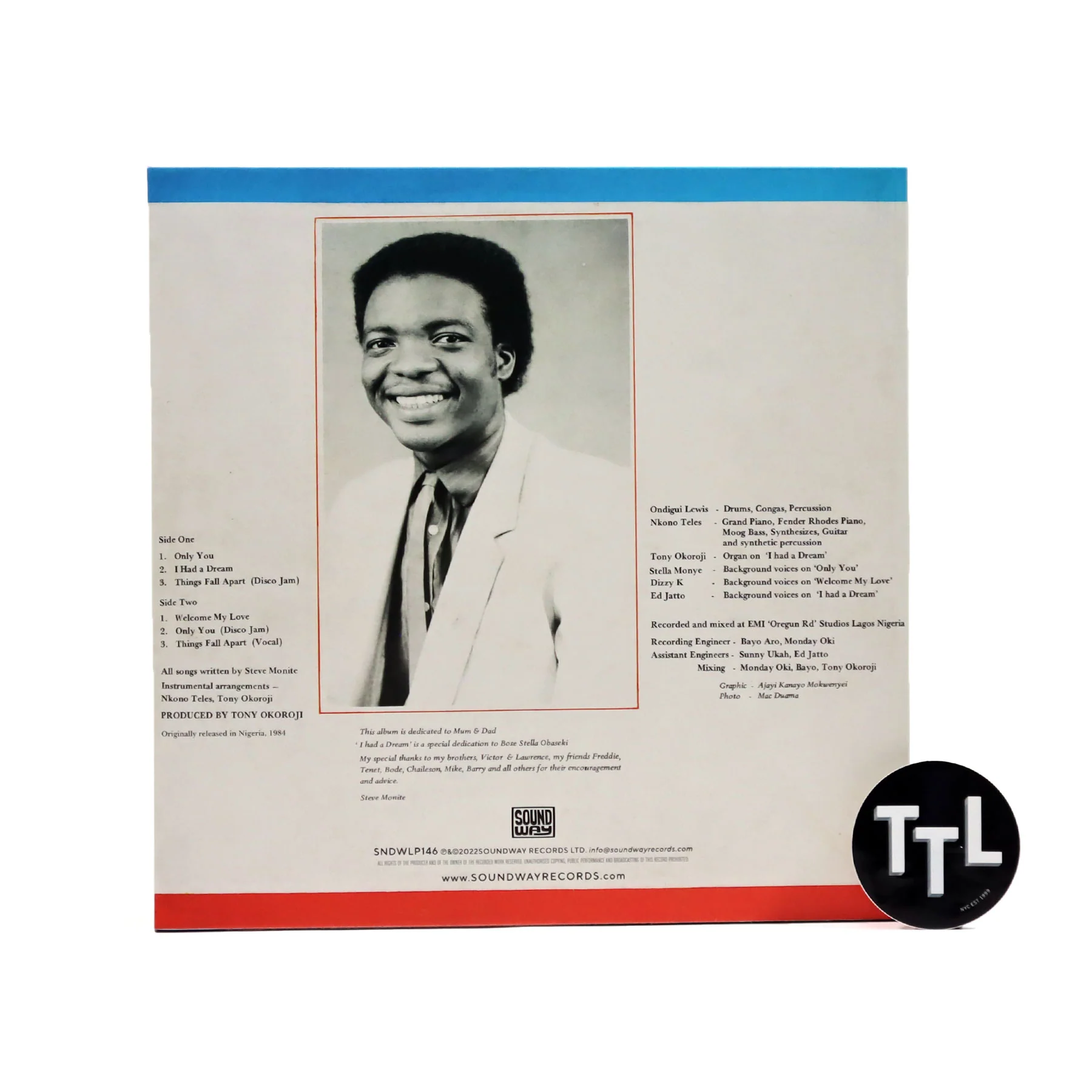 Steve Monite: Only You (180g) Vinyl LP - Image 3