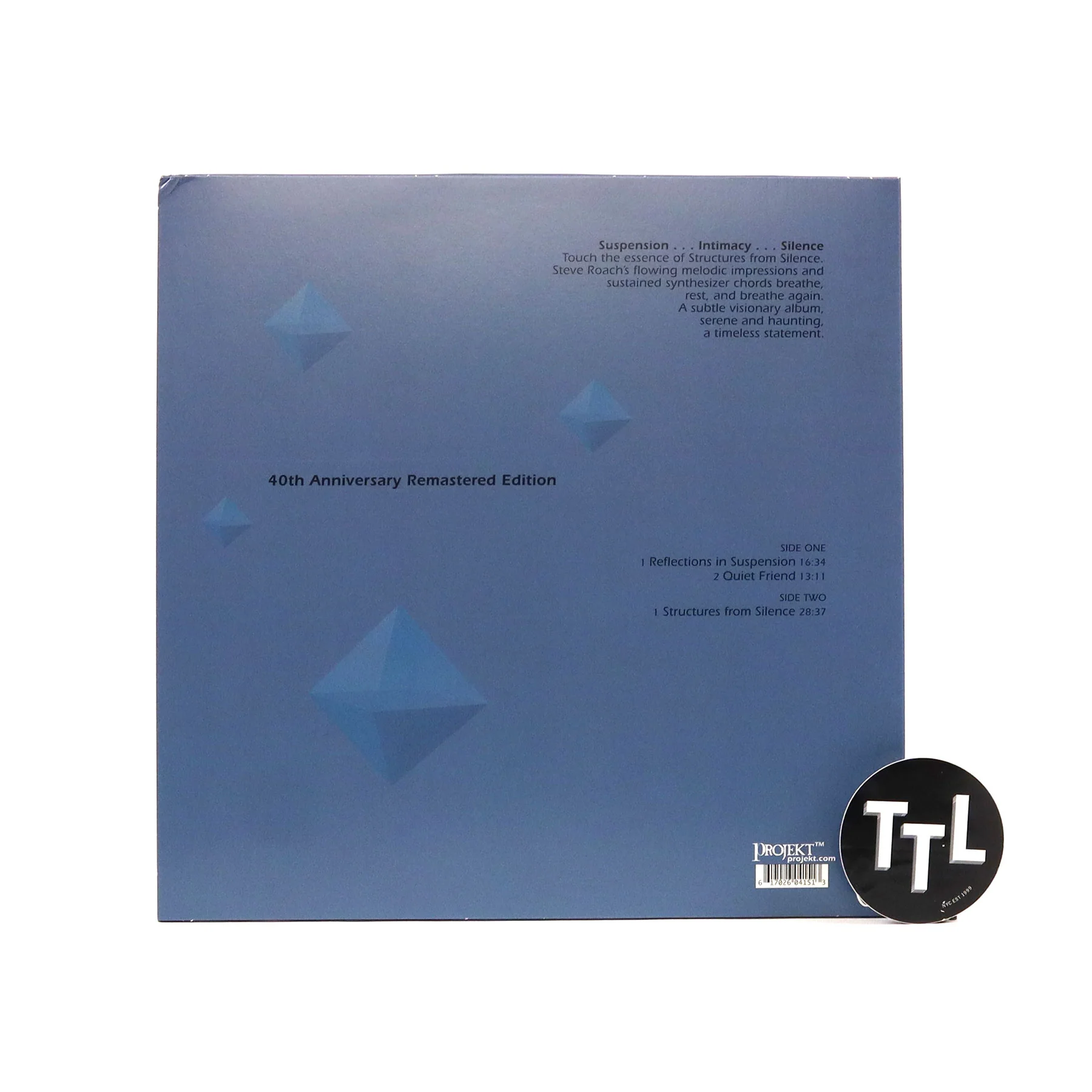Steve Roach: Structures From Silence (Colored Vinyl) Vinyl LP - Image 3