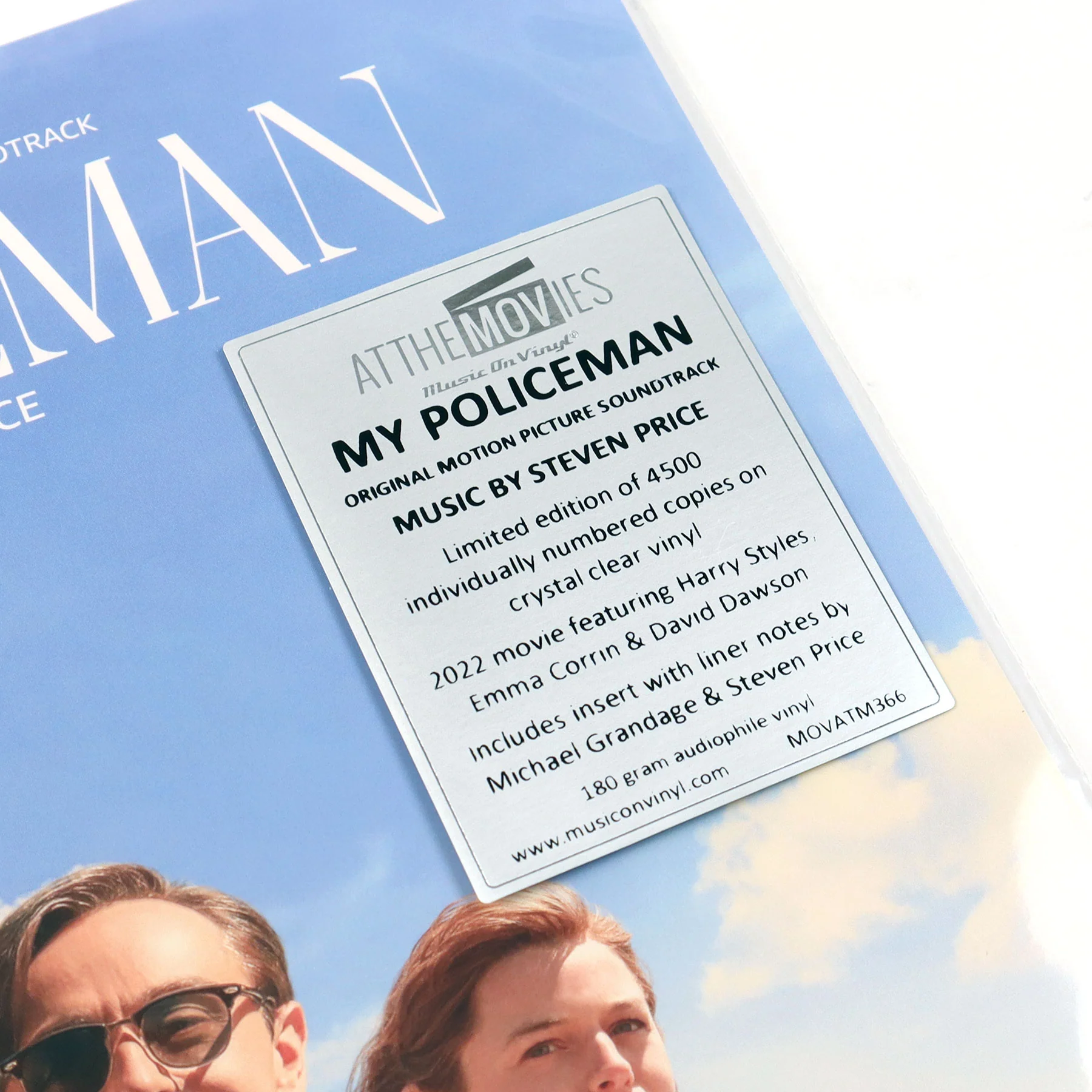 Steven Price: My Policeman Soundtrack (Music On Vinyl 180g, Colored Vinyl) Vinyl LP - Image 4