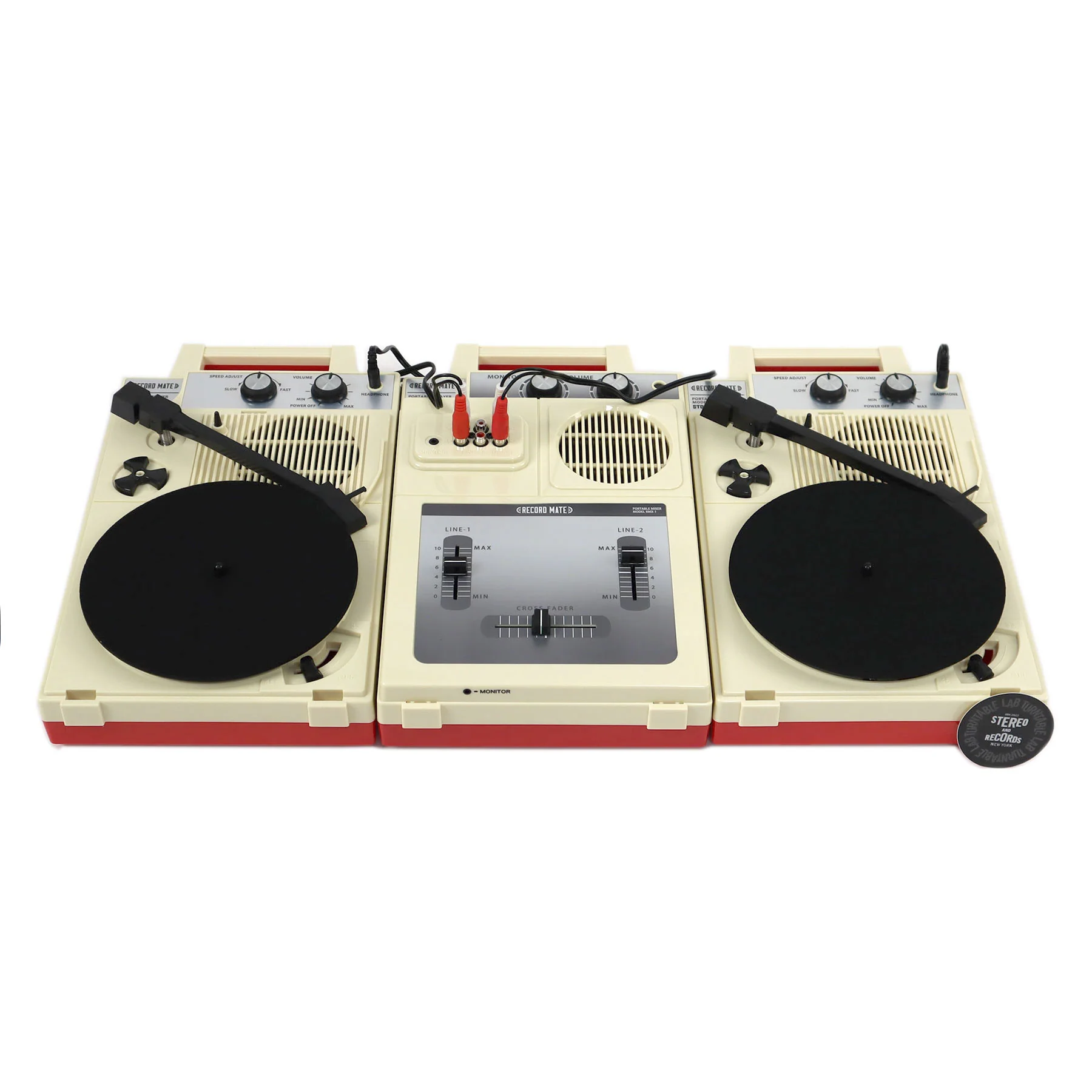 Stokyo: Complete Portable DJ Set (2x RM-1 Turntables, 1x RMX-1 Mixer) - Image 4