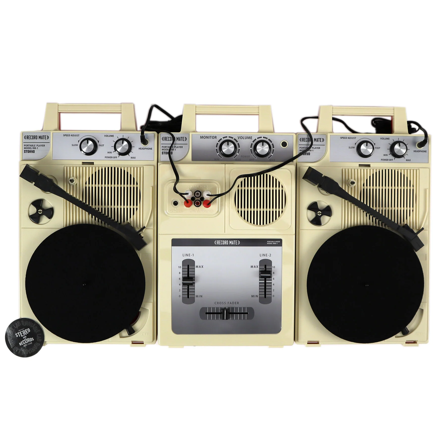 Stokyo: Complete Portable DJ Set (2x RM-1 Turntables, 1x RMX-1 Mixer) - Image 5