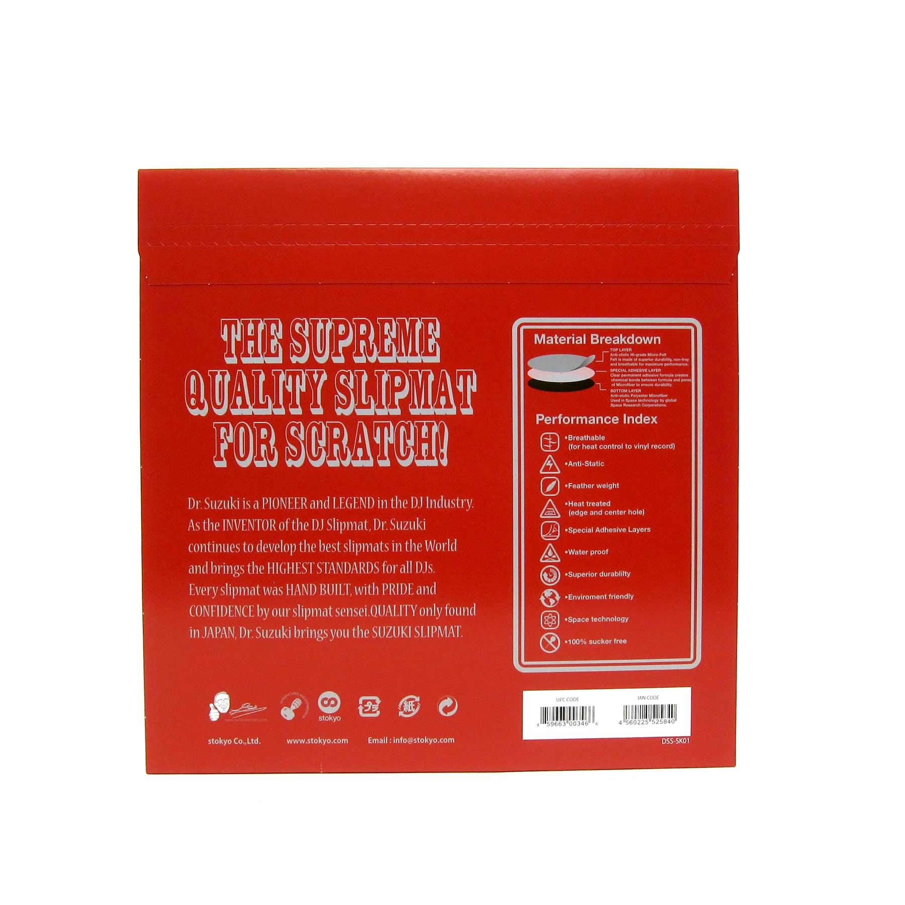 Stokyo: Dr. Suzuki Skratch 12" Slipmats + Slipsheets (Pair) - Image 2
