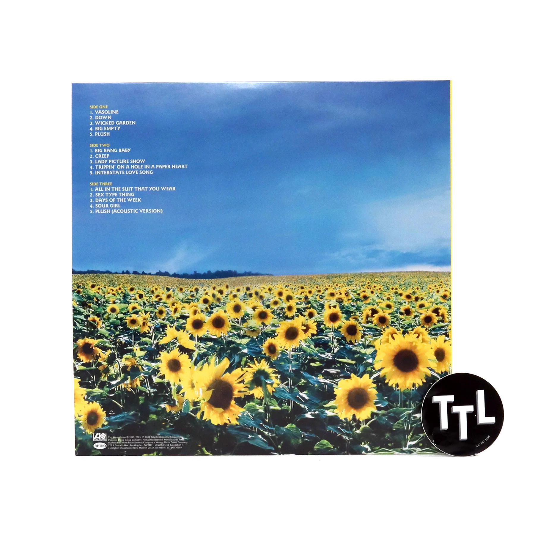 Stone Temple Pilots: Thank You (Greatest Hits) Vinyl 2LP - Image 4