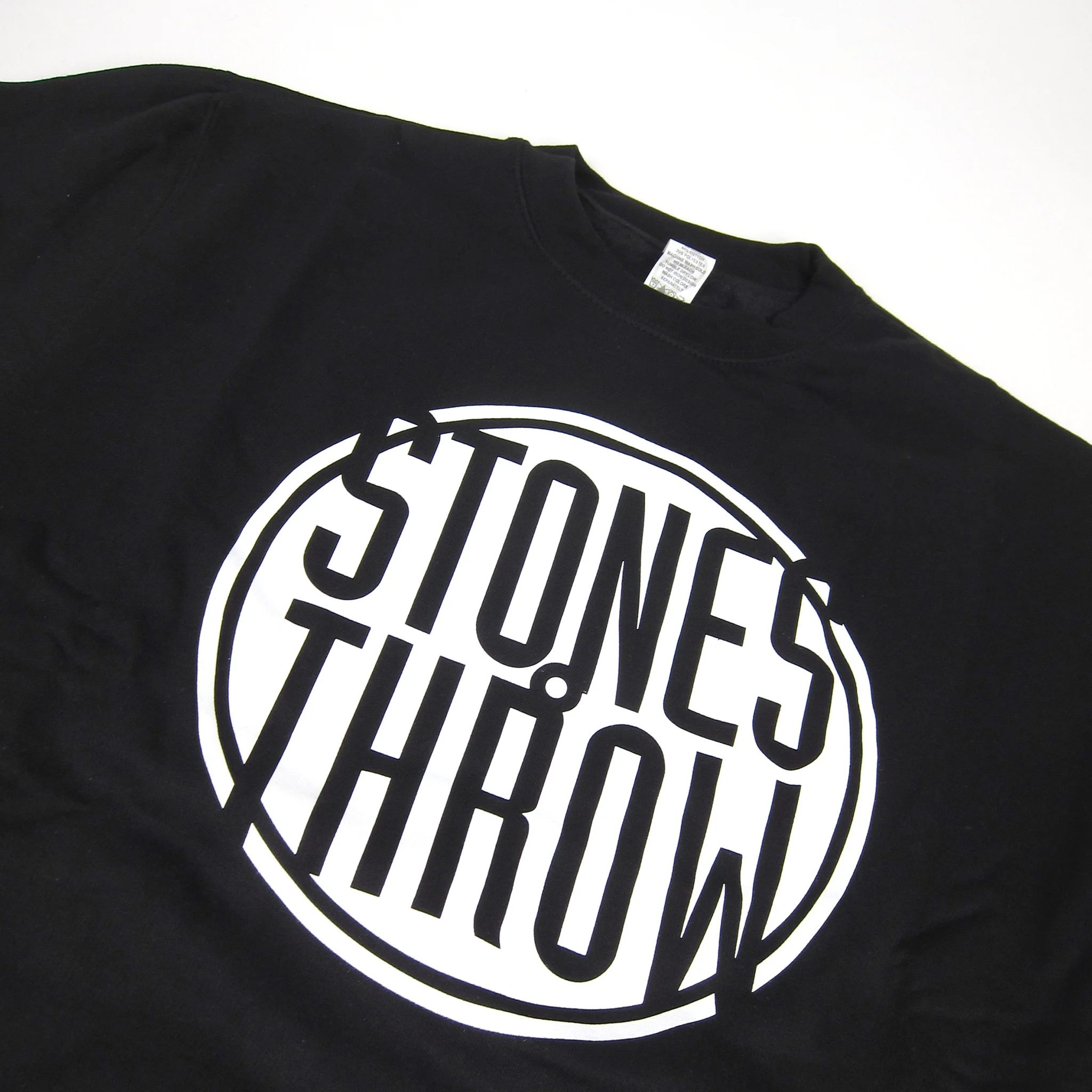 Stones Throw: Classic Logo Sweatshirt - Black - Image 2