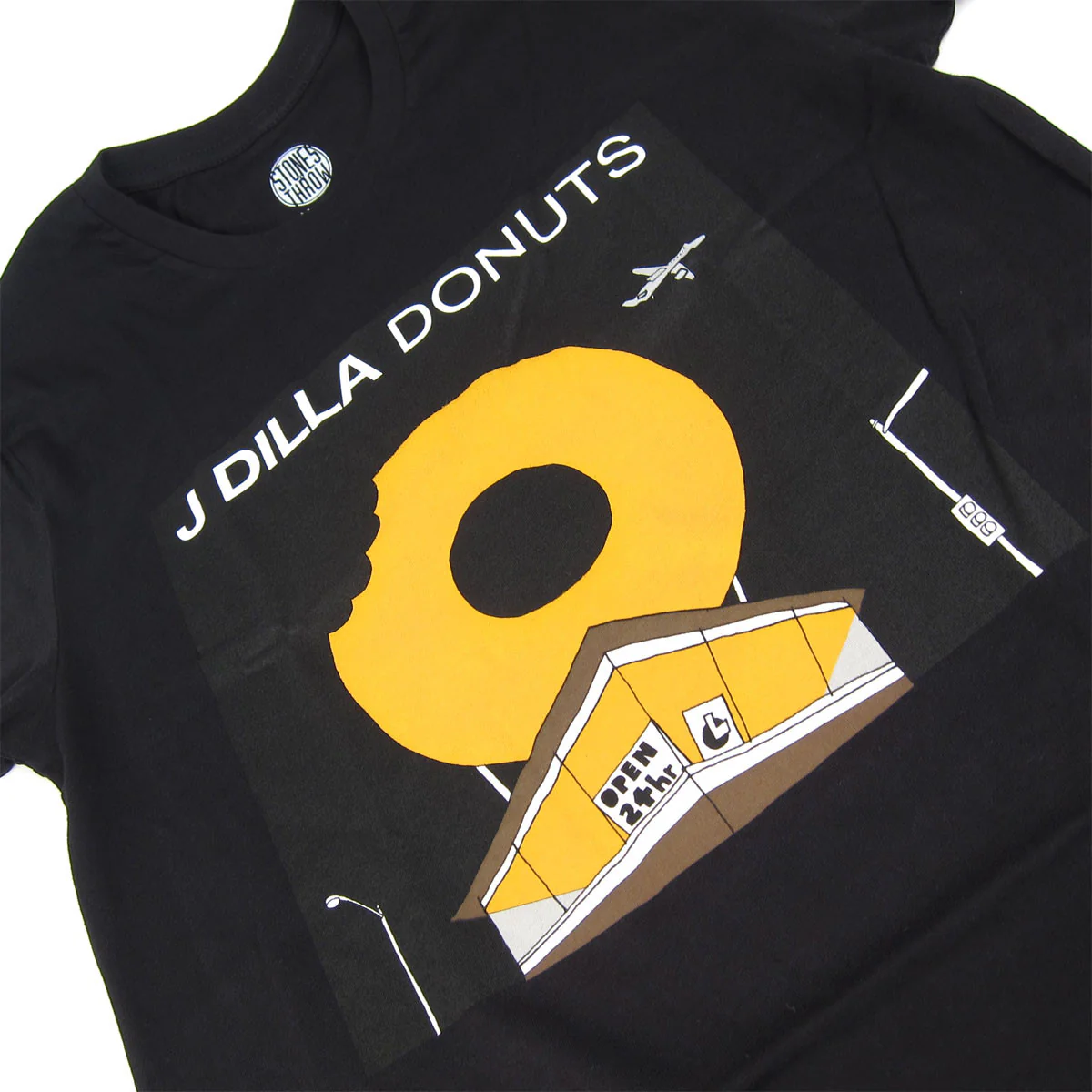 Stones Throw: J. Dilla Donuts Shirt (Illustrated Version) - Black - Image 2