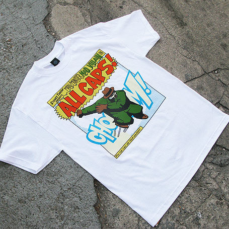 Stones Throw: Madvillain All Caps Shirt - White - Image 2