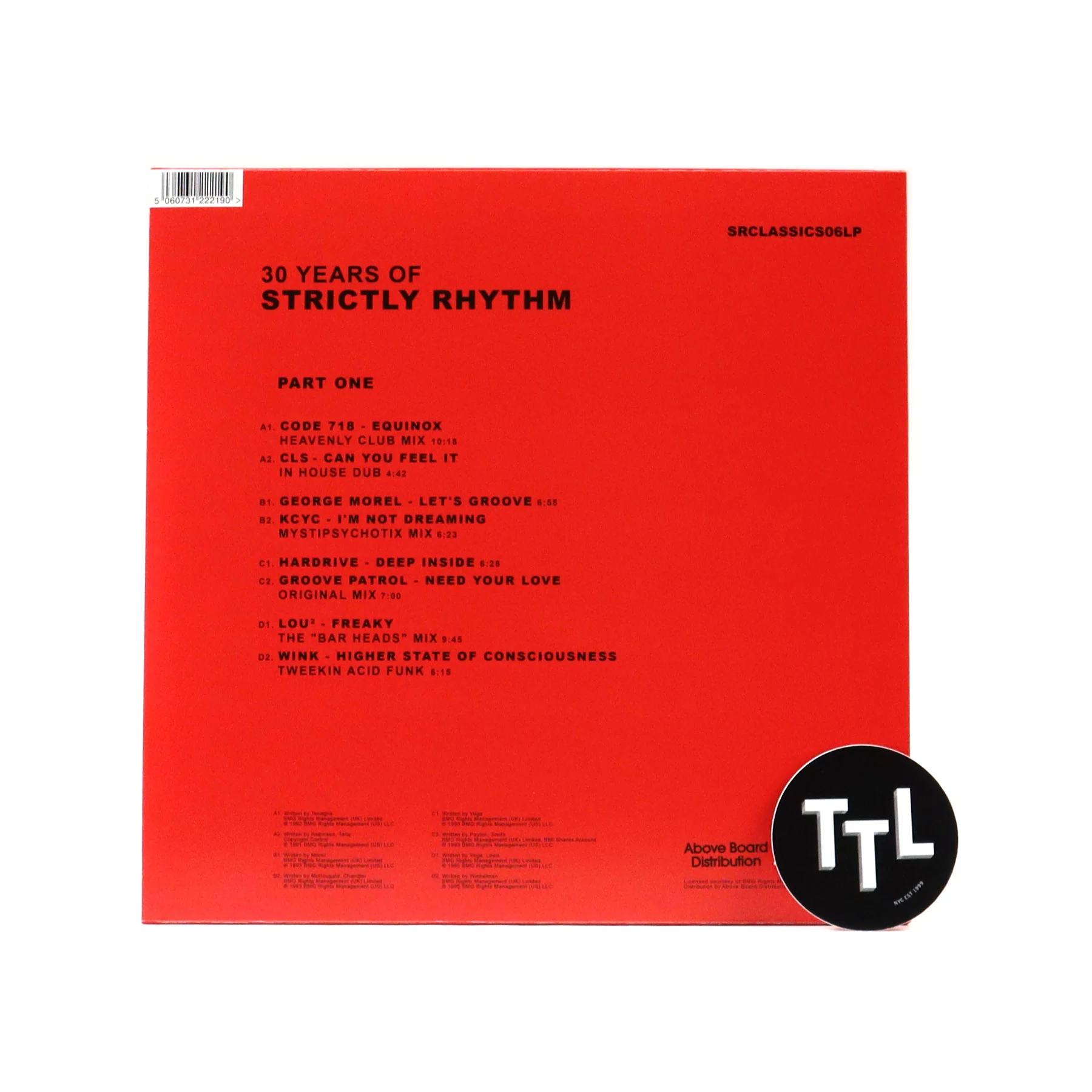 Strictly Rhythm: 30 Years Of Strictly Rhythm Part One Vinyl 2LP - Image 3