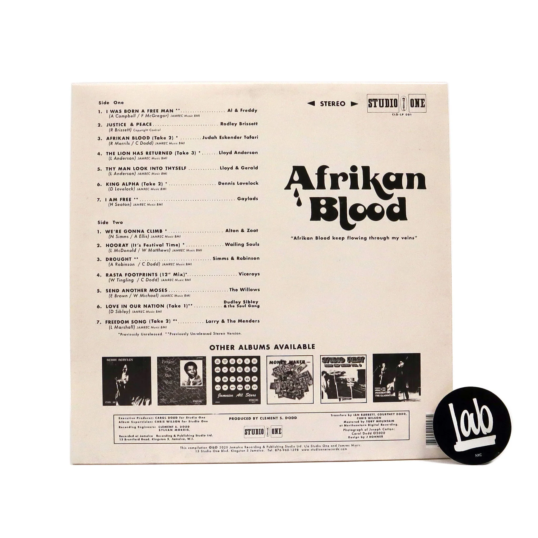 Studio One: Afrikan Blood (Indie Exclusive Colored Vinyl) Vinyl LP - Image 3