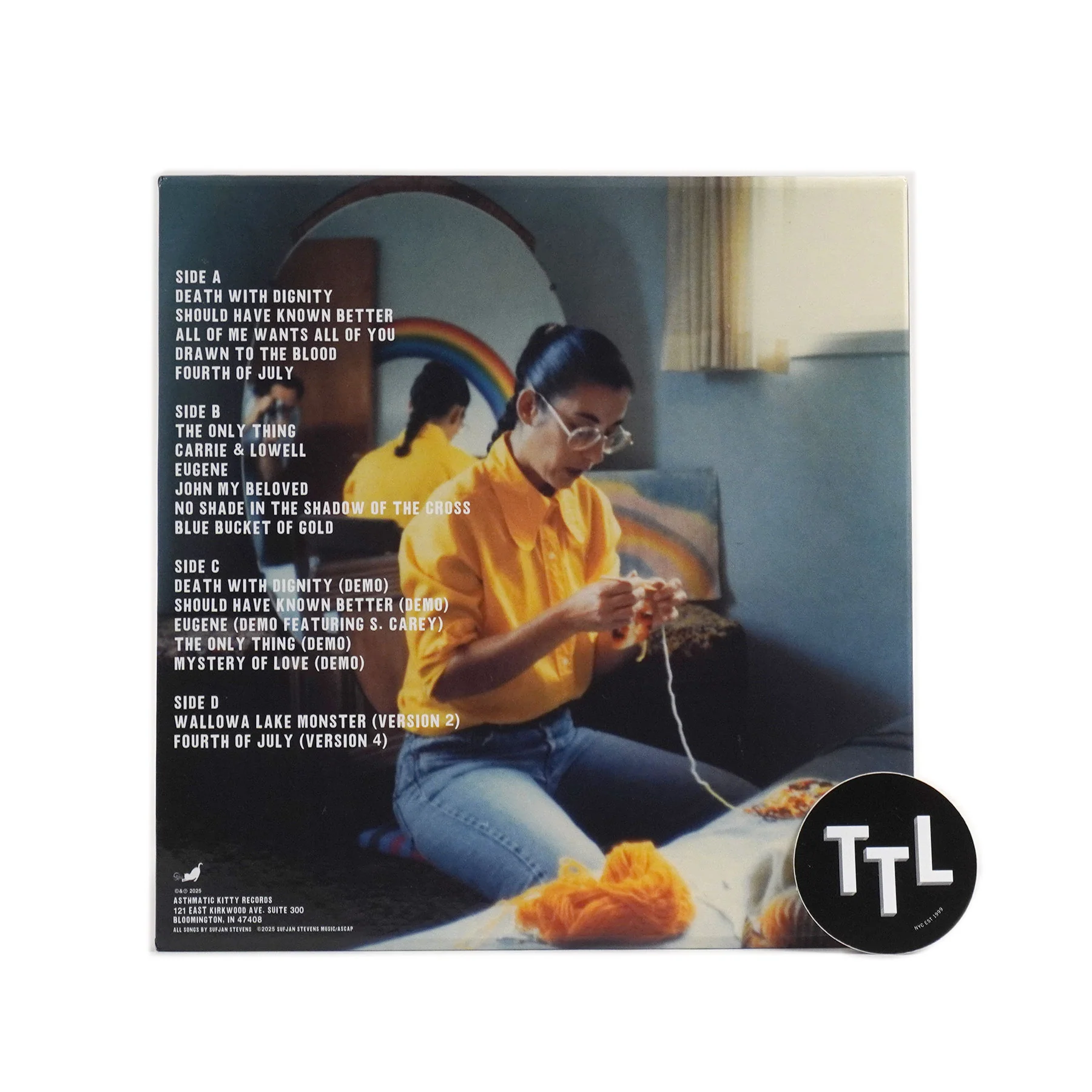 Sufjan Stevens: Carrie & Lowell - 10th Anniversary Edition (Indie Exclusive Colored Vinyl) Vinyl 2LP Boxset - Image 3