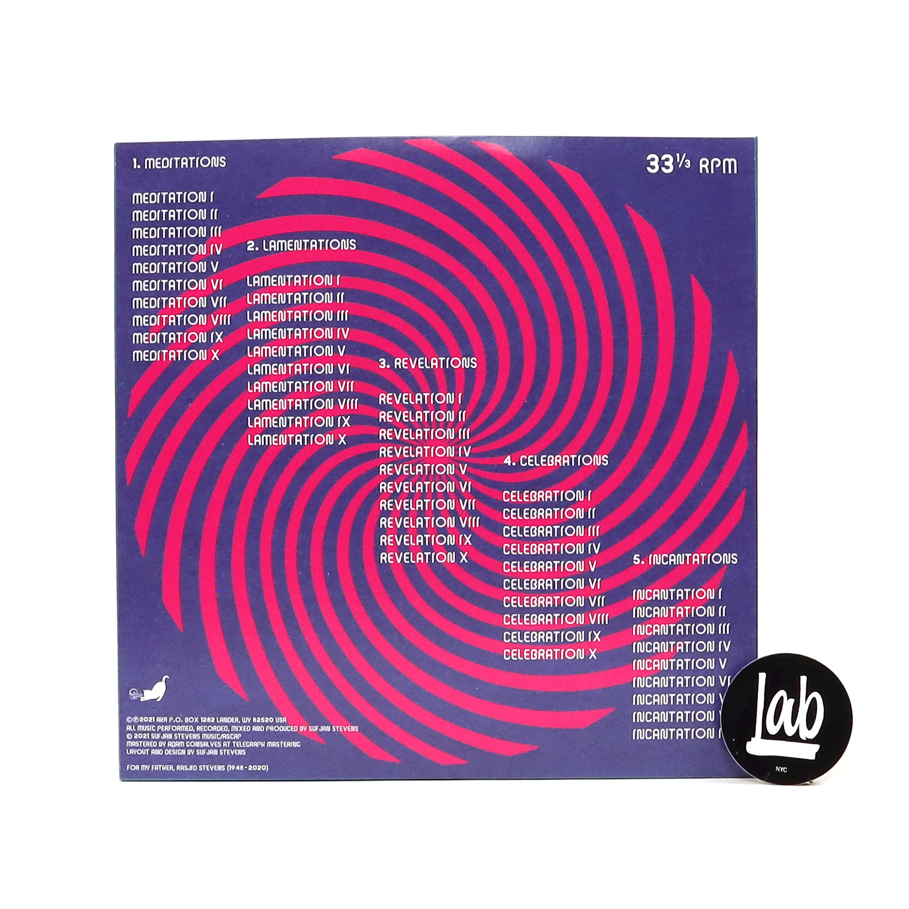 Sufjan Stevens: Convocations (Colored Vinyl) Vinyl 5LP - Image 3