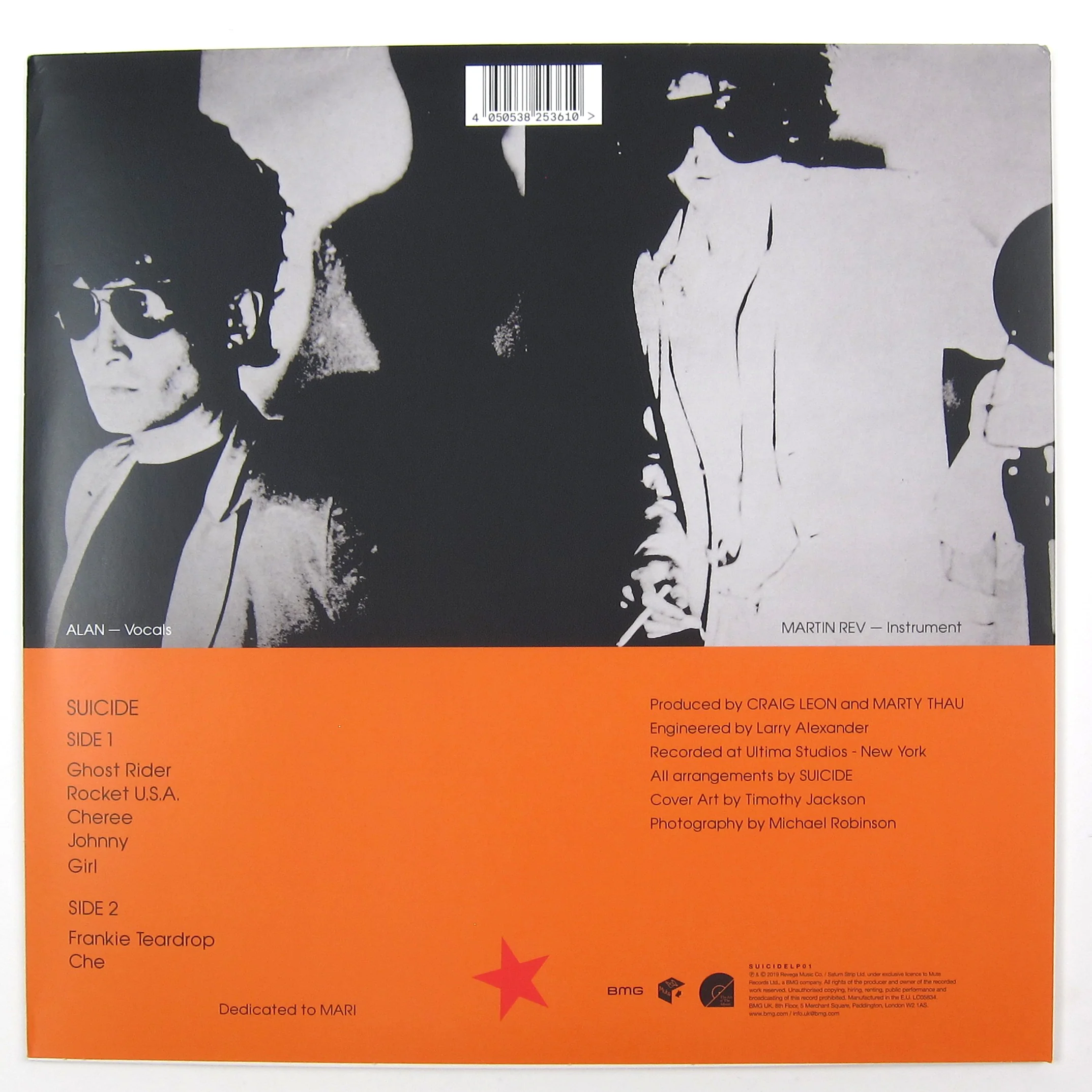Suicide: Suicide (Red Colored Vinyl) Vinyl LP - Image 3