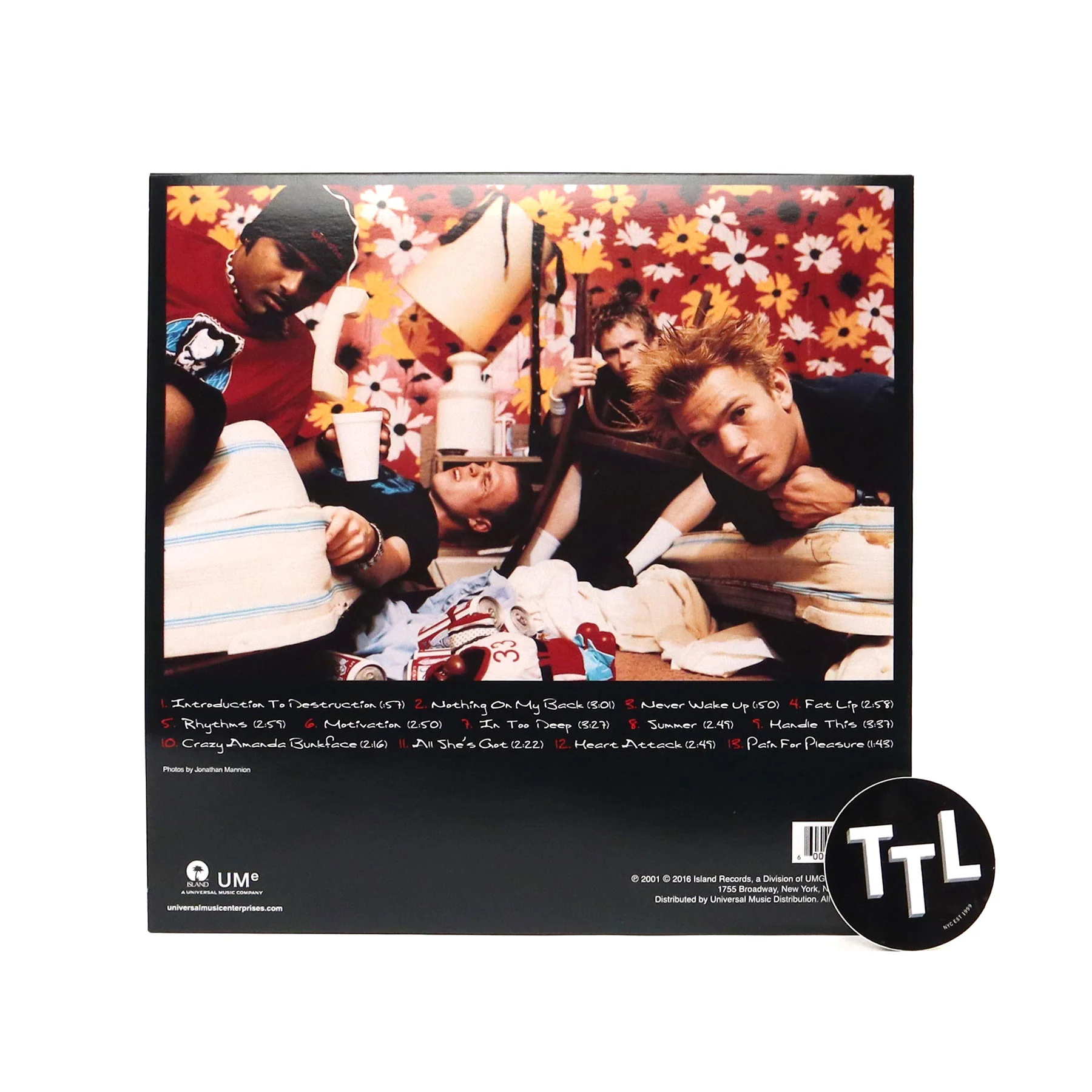 Sum 41: All Killer No Filler (Blue & Black Colored Vinyl) Vinyl LP - Image 3