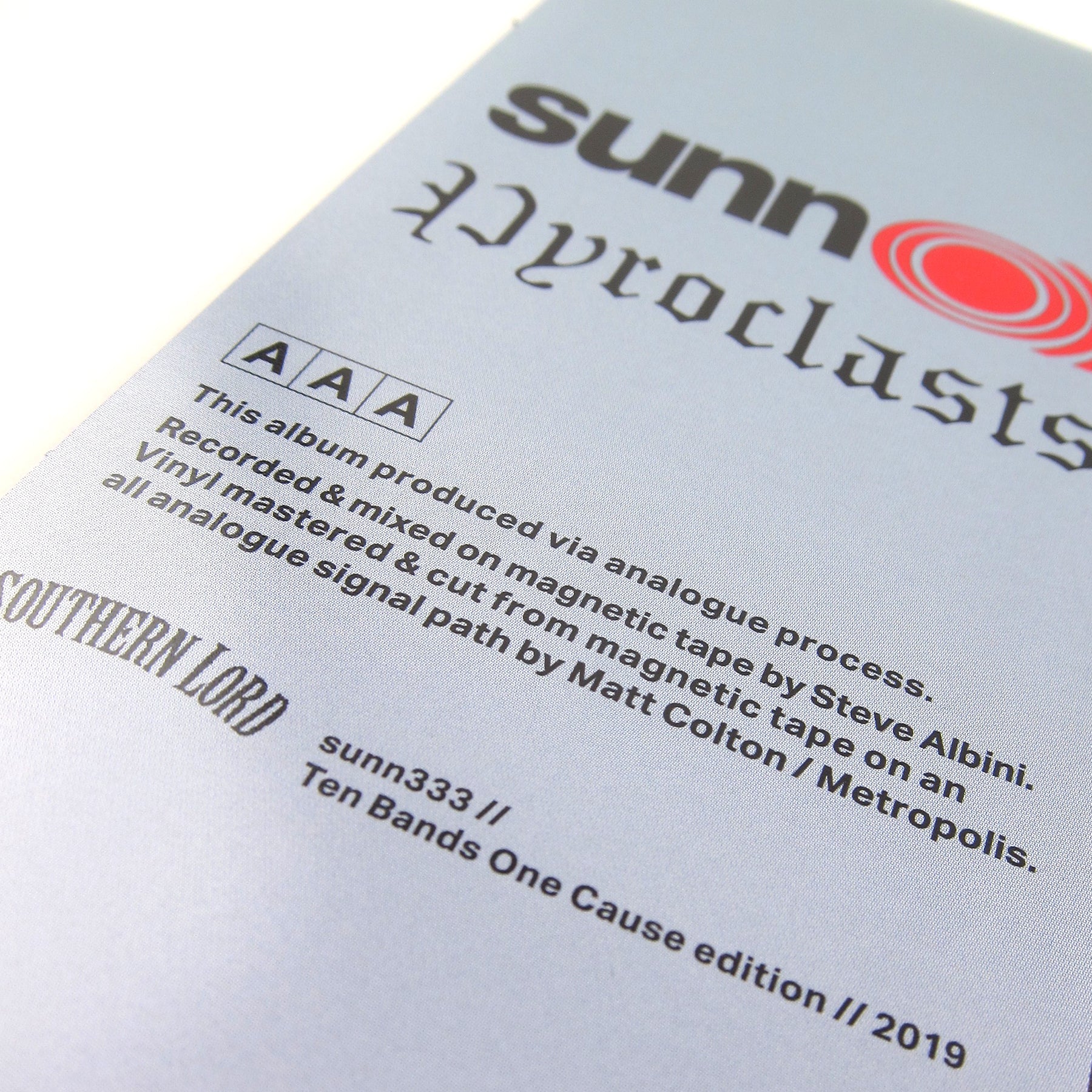 Sunn O))): Pyroclasts (Colored Vinyl) Vinyl LP - Image 3