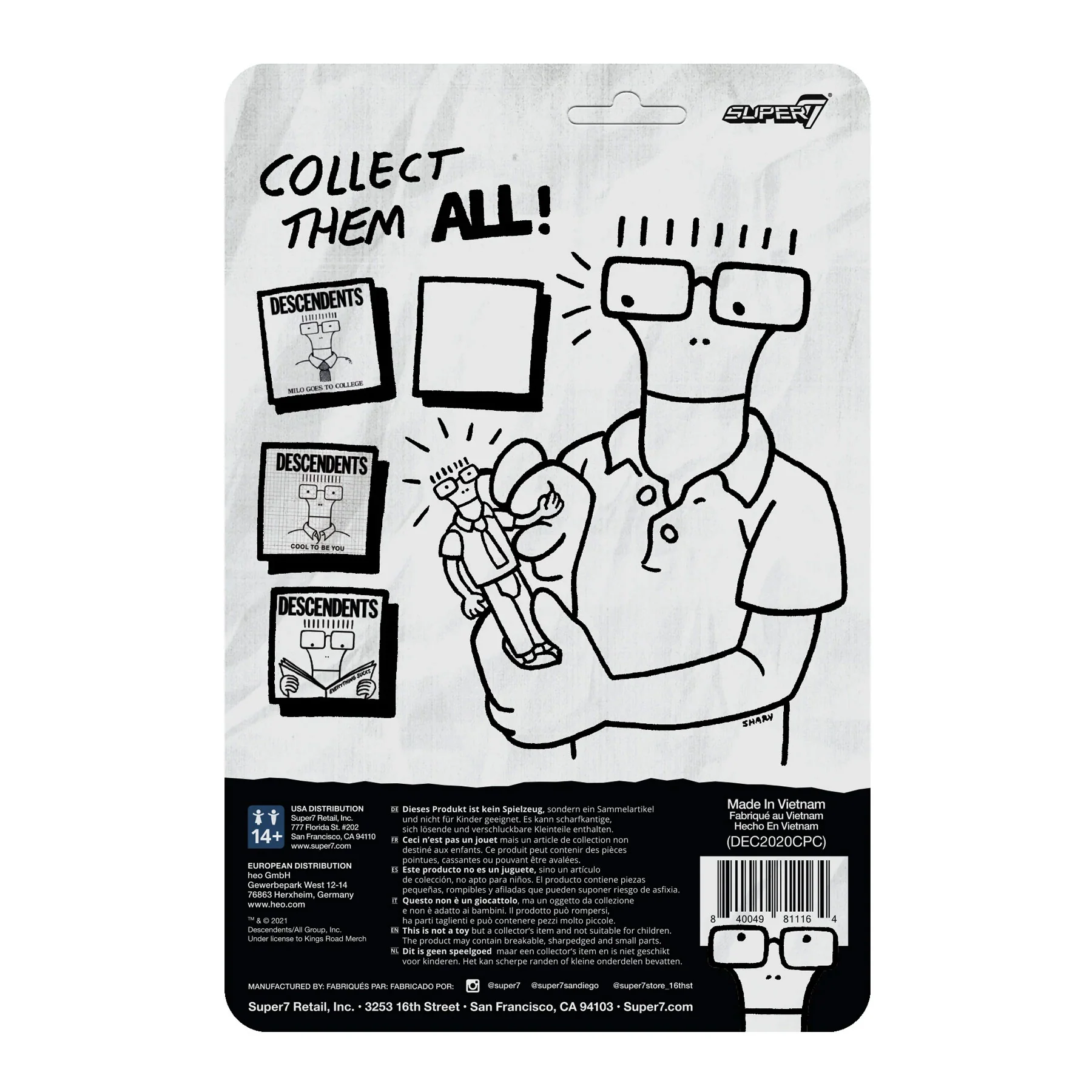 Super7: Descendents - Milo (Cool To Be You) ReAction Figure - Image 3