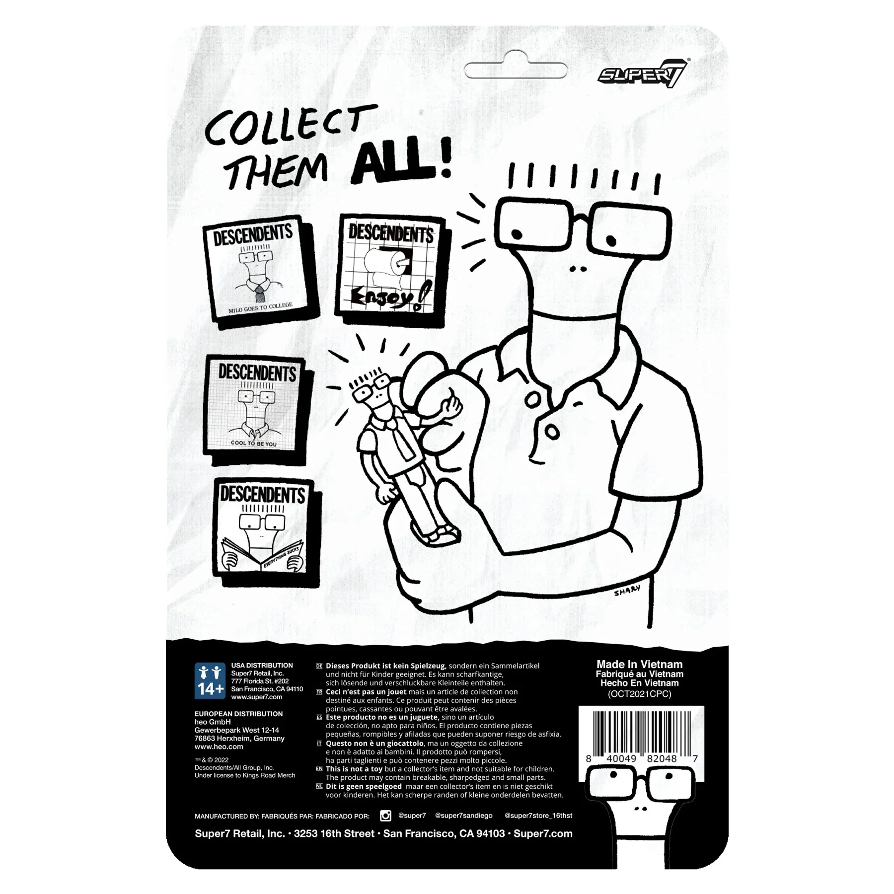 Super7: Descendents - Milo (Everything Sucks) ReAction Figure - Image 3
