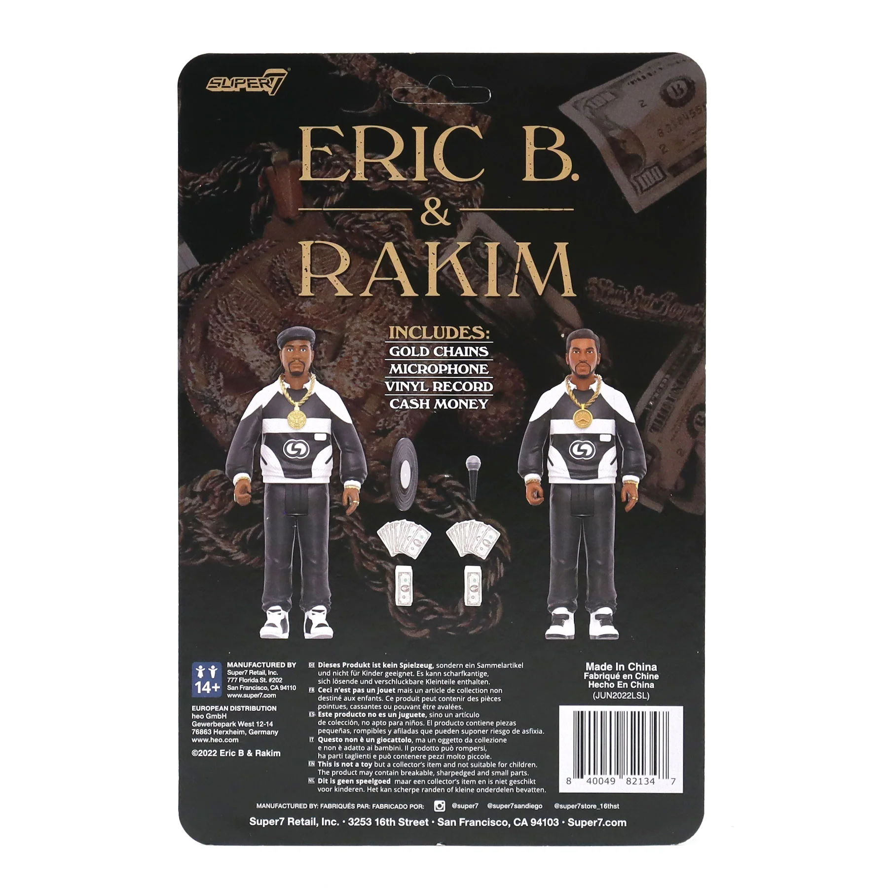 Super7: Eric B. & Rakim - Paid In Full ReAction Figures - Image 2