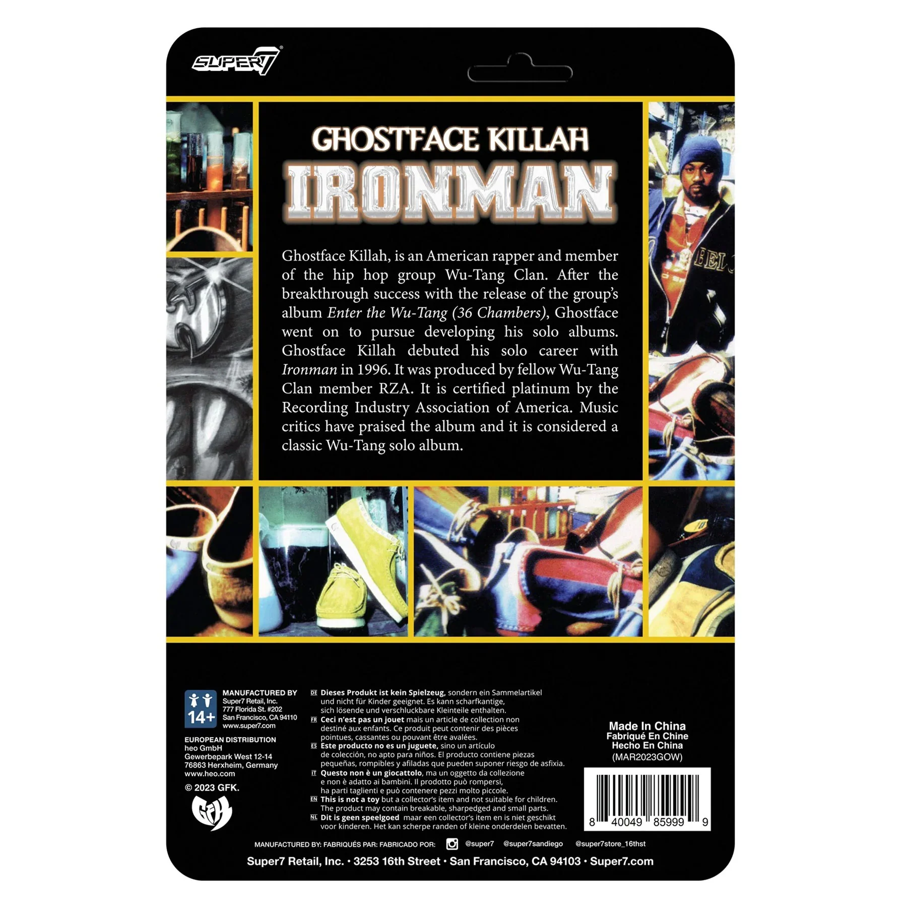 Super7: Ghostface Killah - Ironman ReAction Figure - Image 3