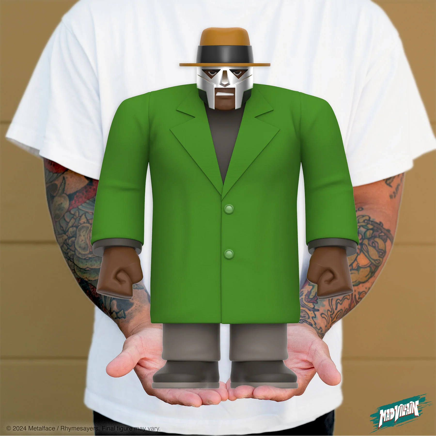 Super7: MF Doom - Madvillain All Caps SuperSize ReAction Figure - Image 7