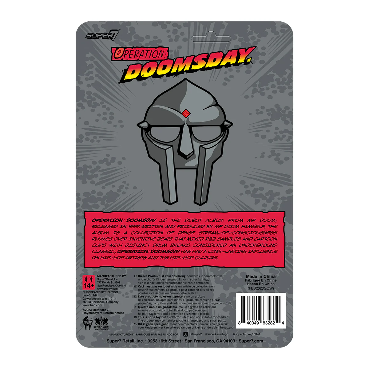Super7: MF Doom - Operation Doomsday ReAction Figure - Image 3