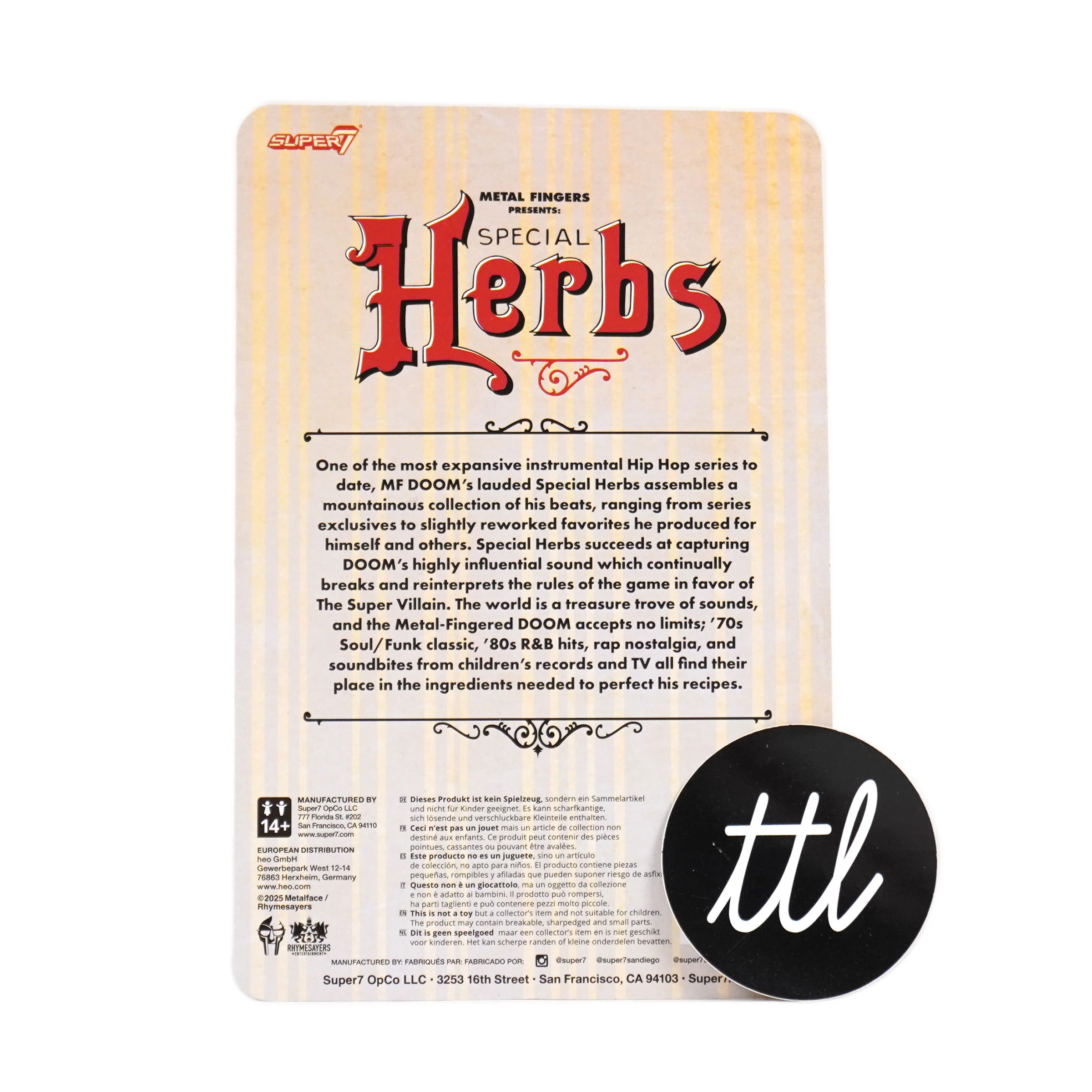 Super7: MF DOOM Special Herbs ReAction Toy Figure - Image 5