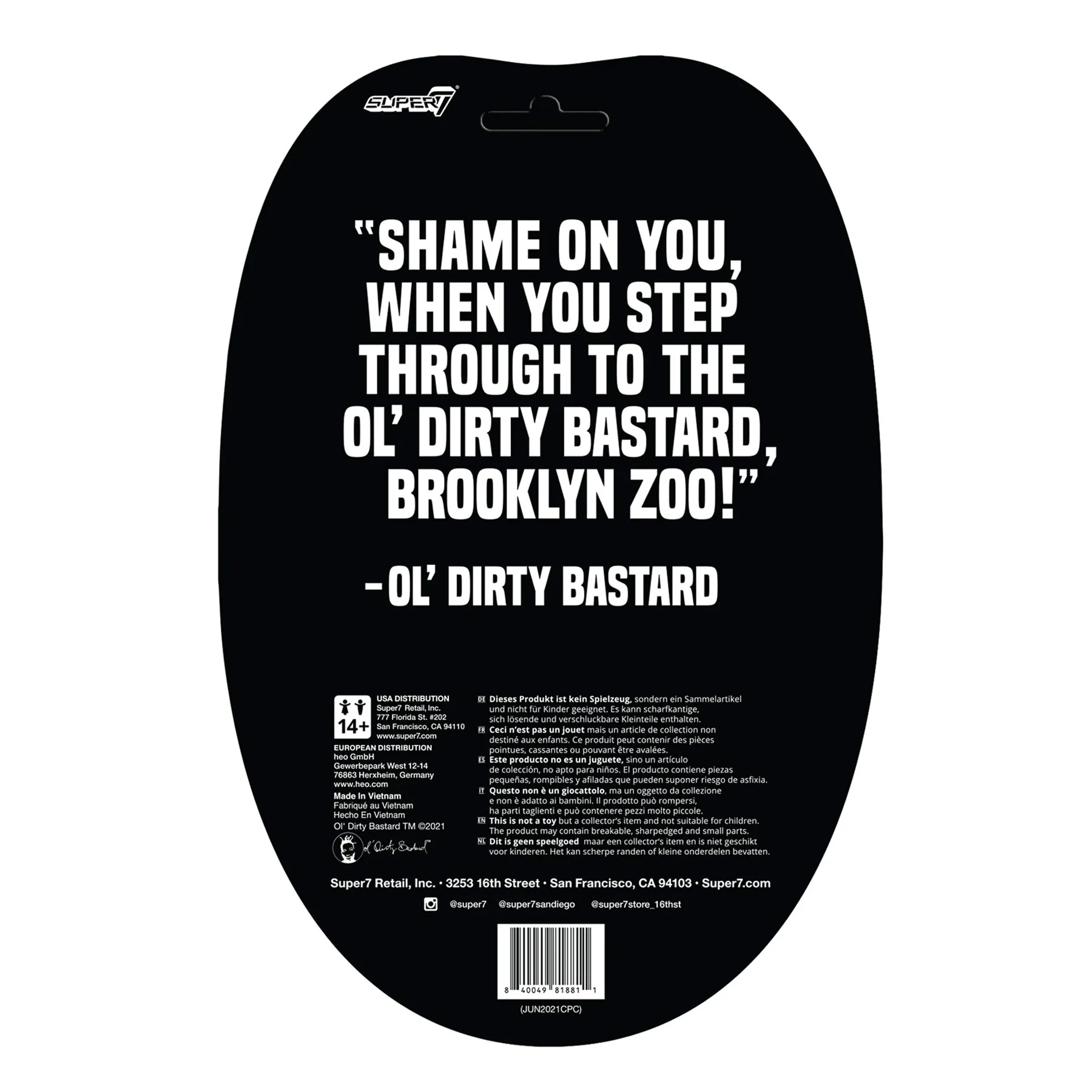 Super7: O.D.B. Brooklyn Zoo ReAction Figure - Image 3