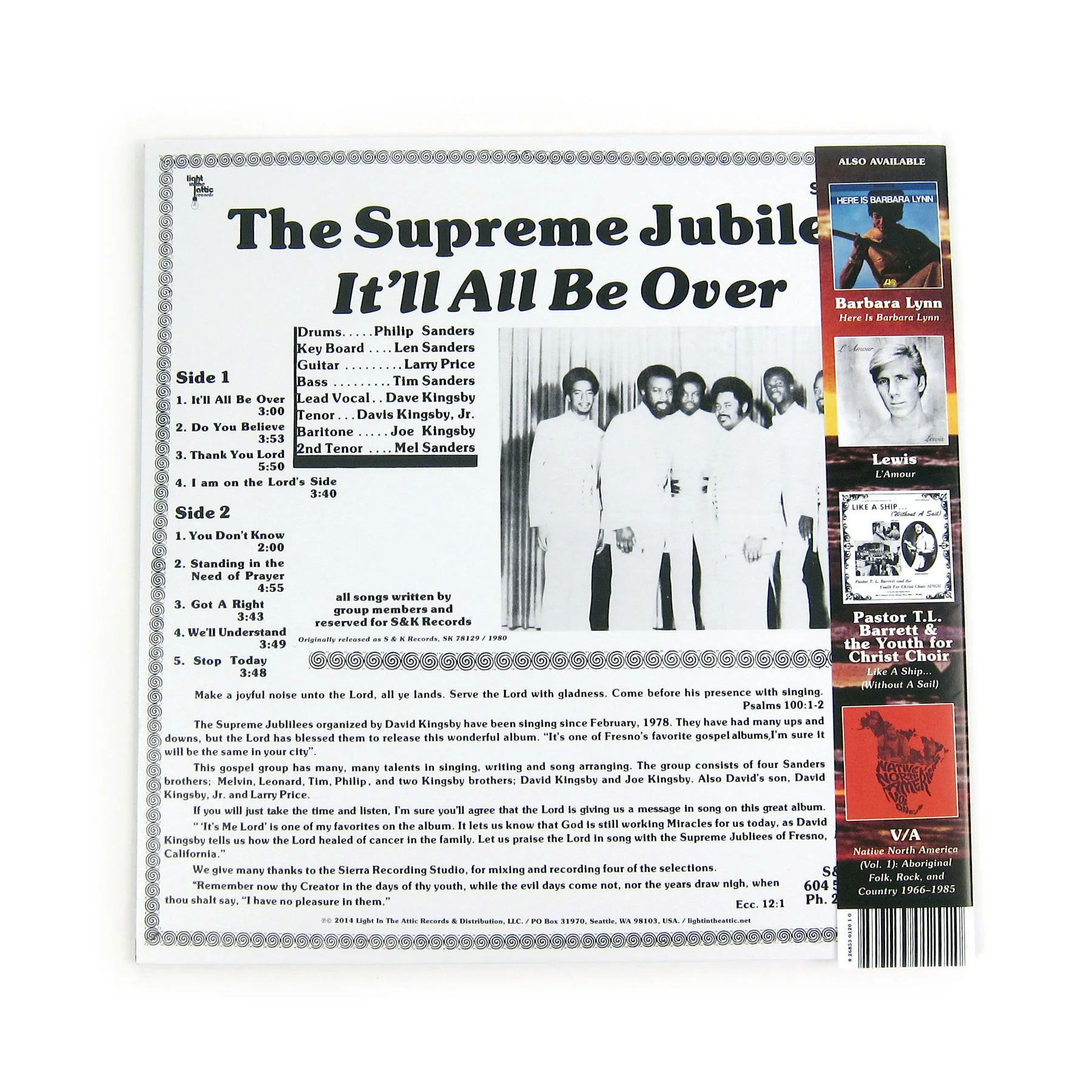 The Supreme Jubilees: It'll All Be Over Vinyl LP - Image 3