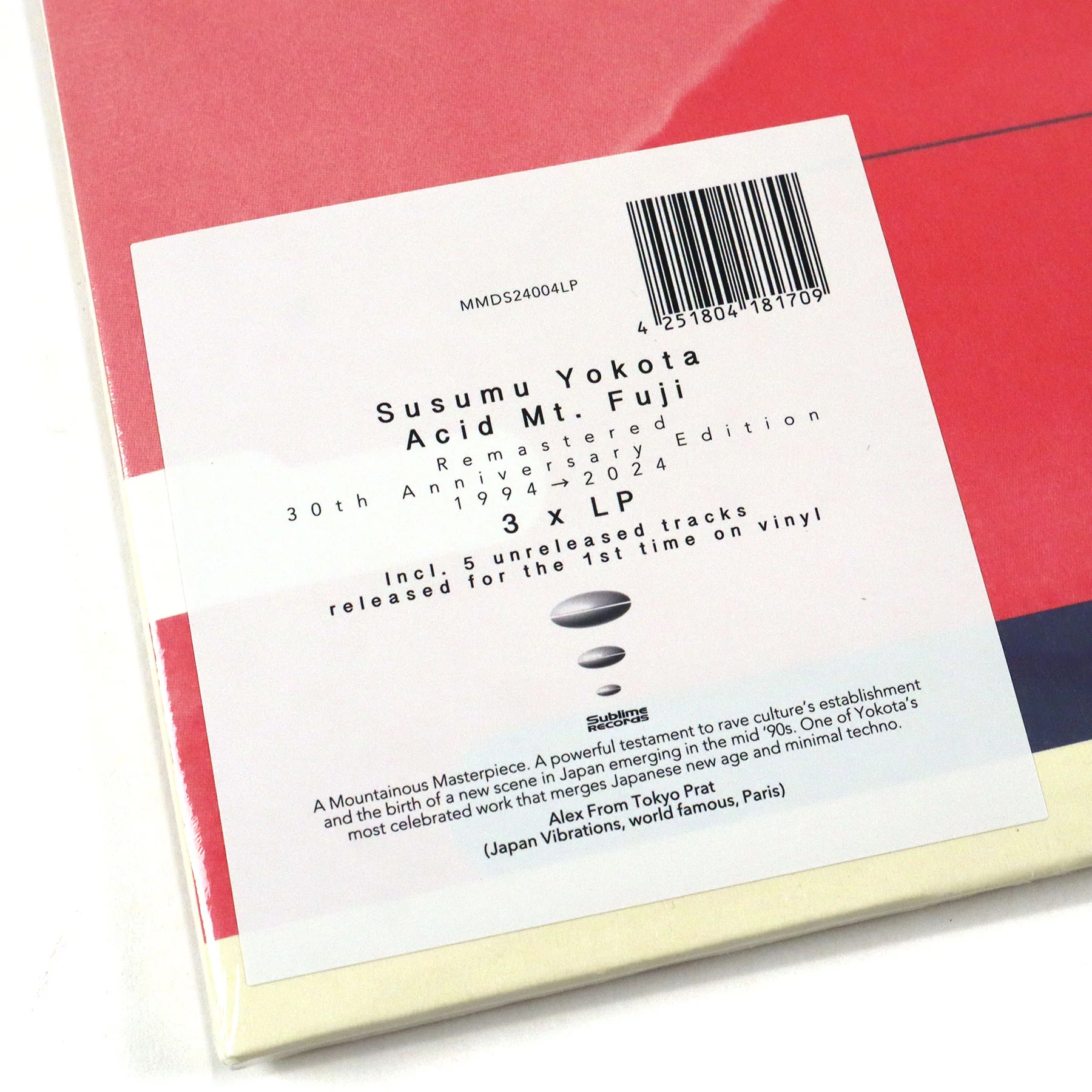 Susumu Yokota: Acid Mt. Fuji (180g) Vinyl 3LP - Image 4