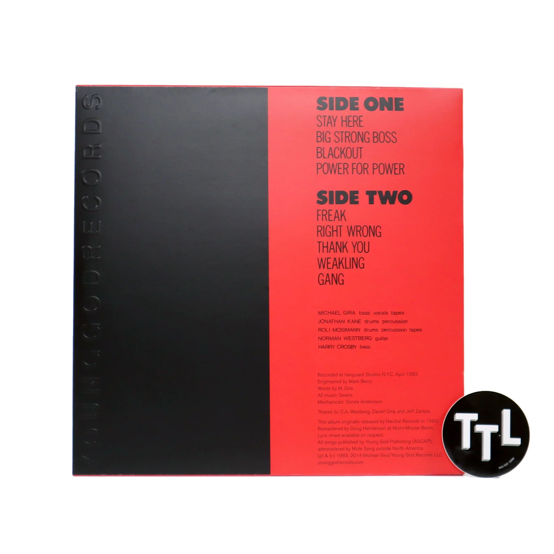 Swans: Filth Vinyl LP - Image 3