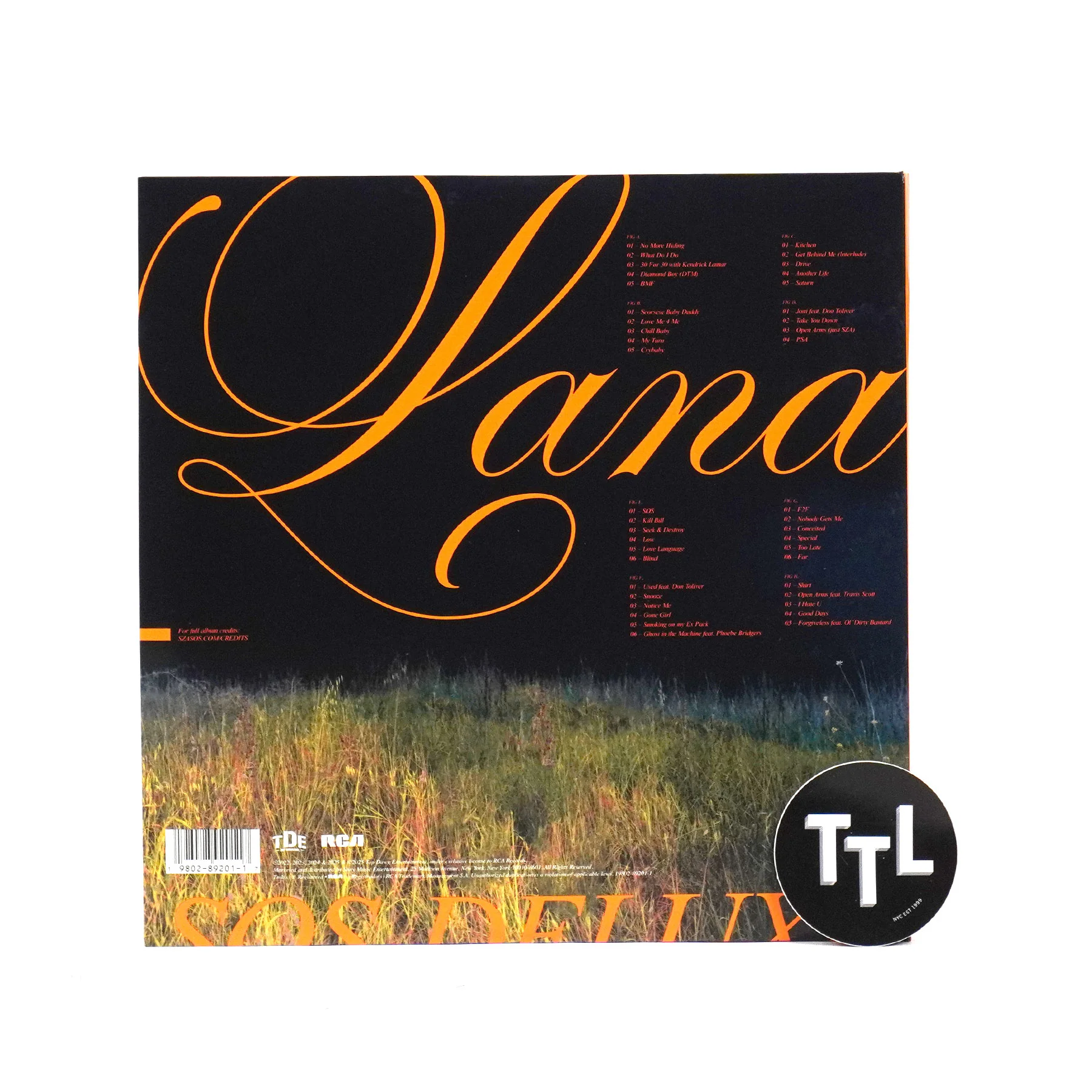 SZA: SOS Deluxe - LANA (Colored Vinyl) Vinyl 4LP - Image 3