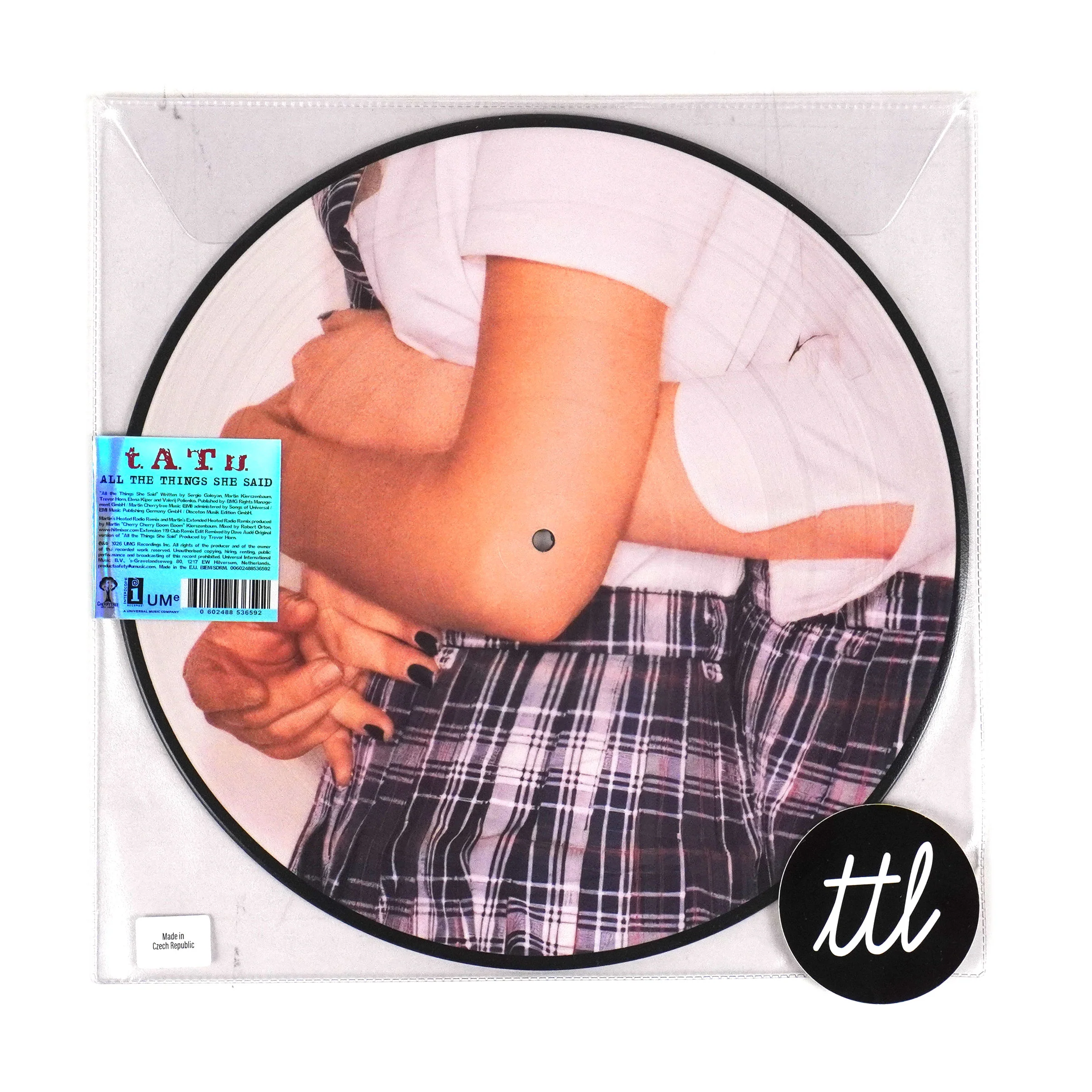 T.A.T.U.: All The Things She Said (Pic Disc) Vinyl 12" - Image 2