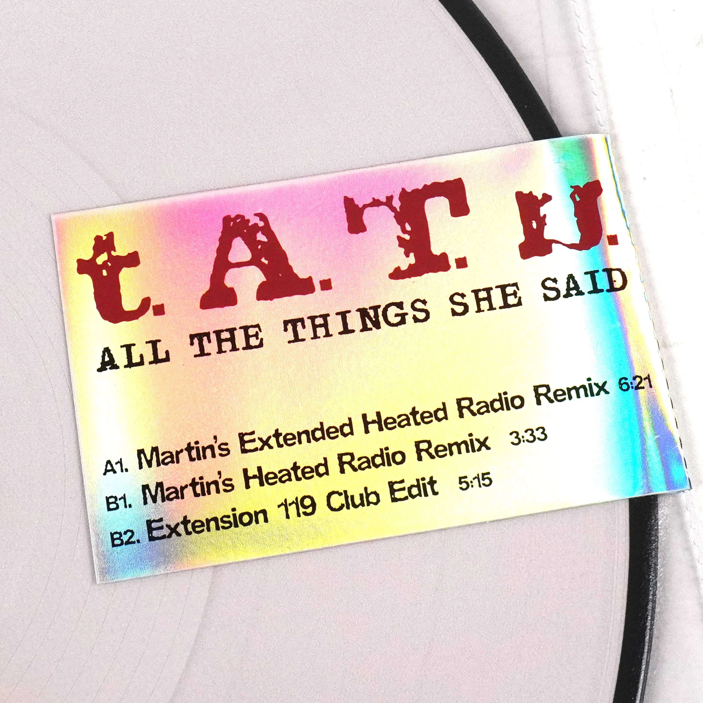 T.A.T.U.: All The Things She Said (Pic Disc) Vinyl 12" - Image 4