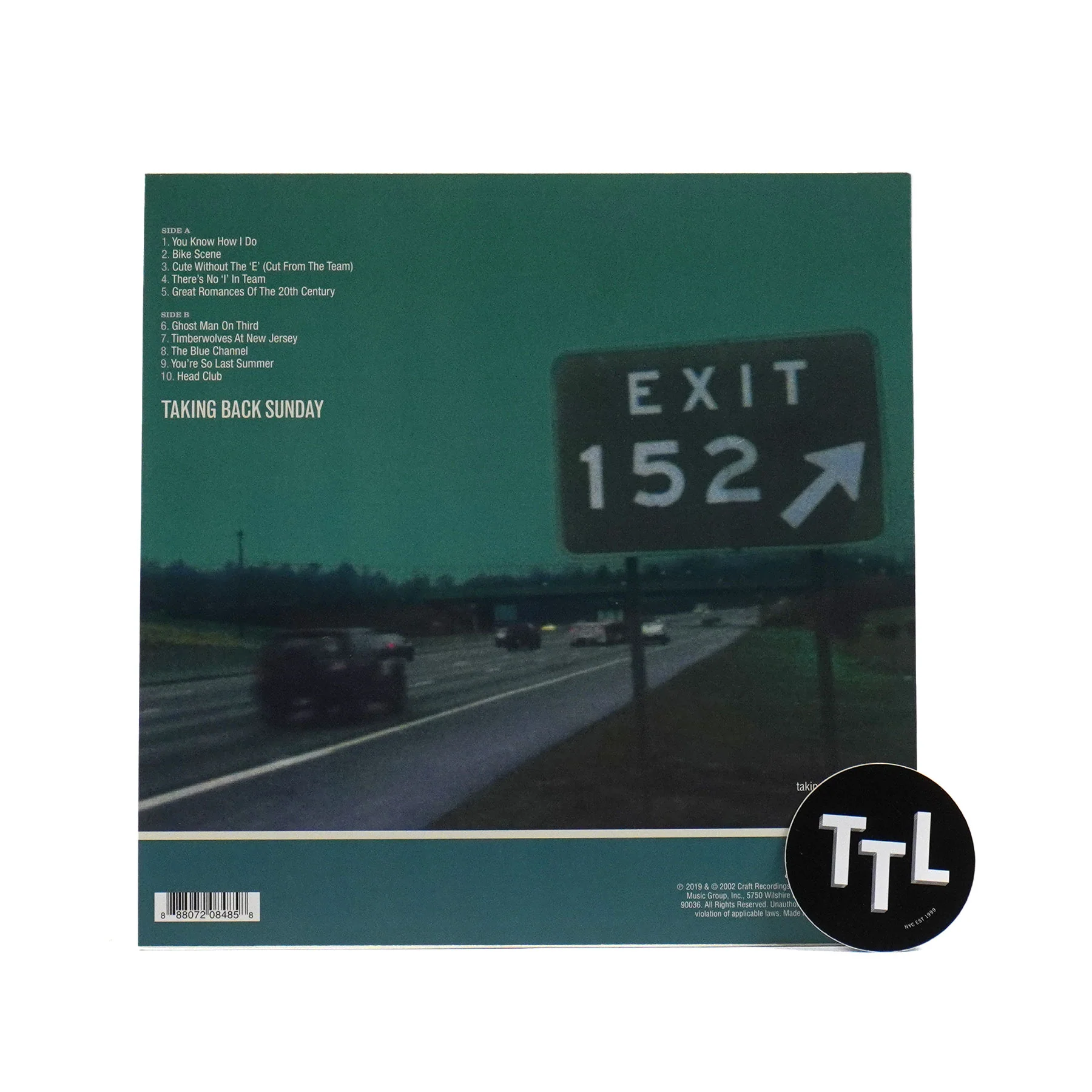 Taking Back Sunday: Tell All Your Friends (Green Colored Vinyl) Vinyl LP - Image 3