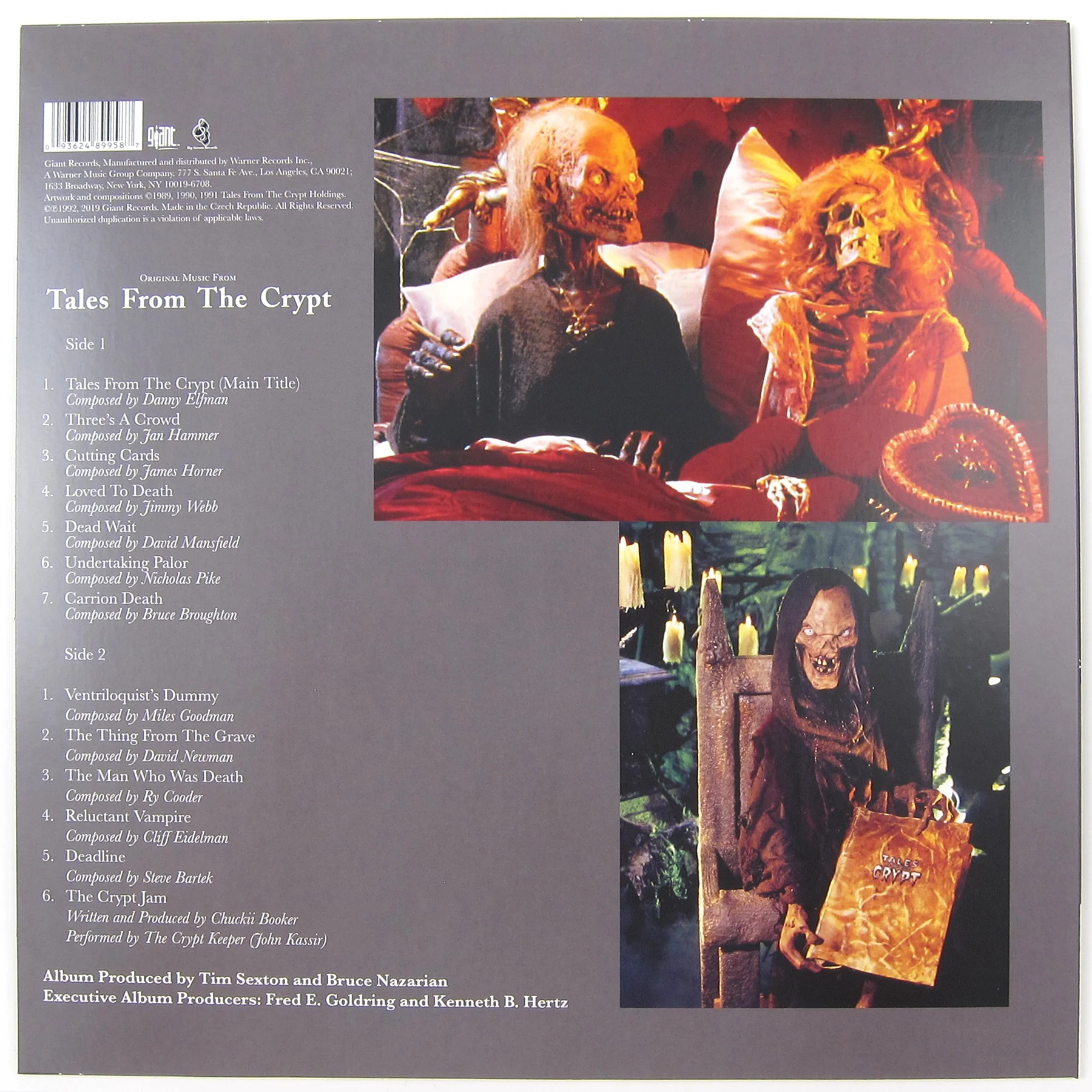 Tales From The Crypt: Original Music From Tales From The Crypt (Colored Vinyl) Vinyl LP - Image 3
