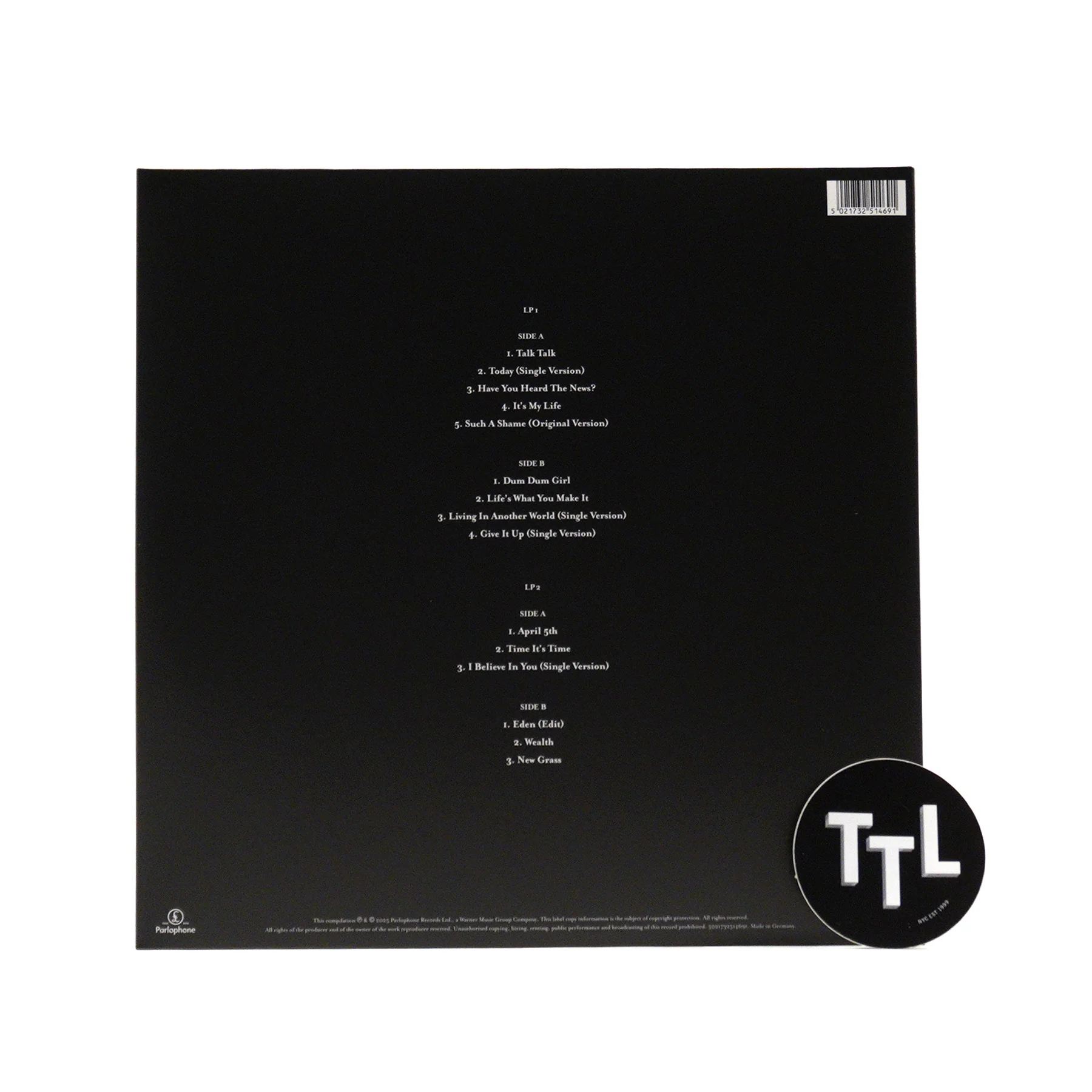Talk Talk: The Very Best Of Vinyl 2LP - Image 3