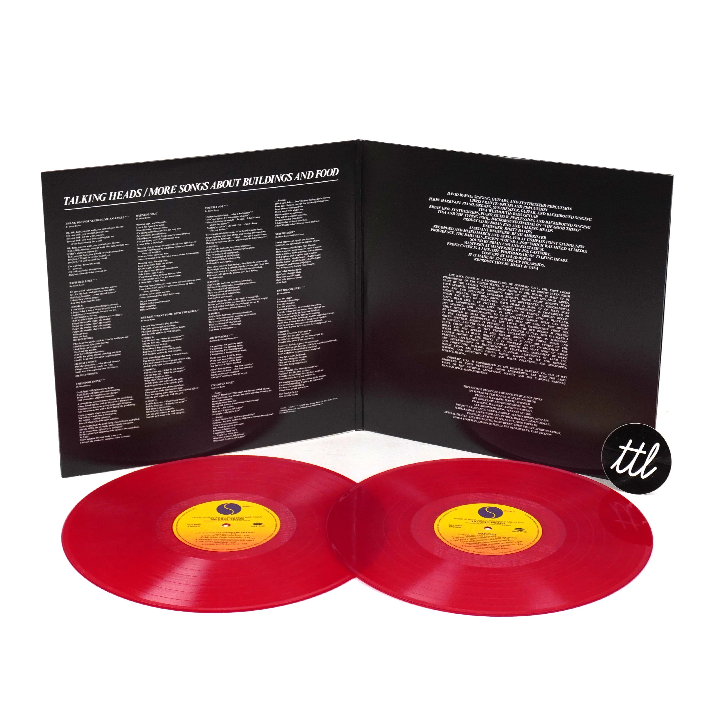 Talking Heads: More Songs About Buildings and Food (Indie Exclusive Colored Vinyl) Vinyl 2LP - Image 2