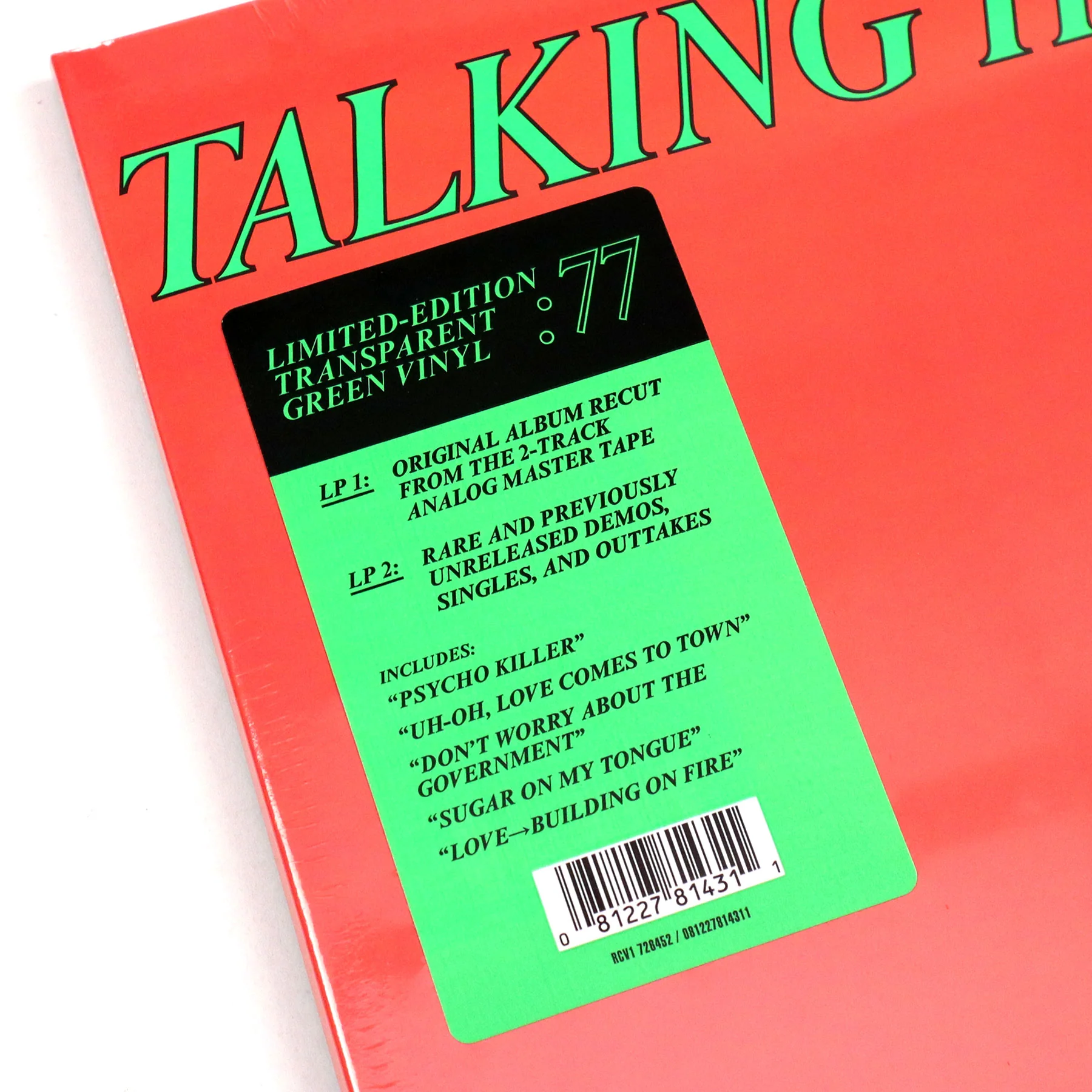 Talking Heads: Talking Heads 77 - Deluxe Edition (Neon Green Colored Vinyl) Vinyl 2LP - Image 3
