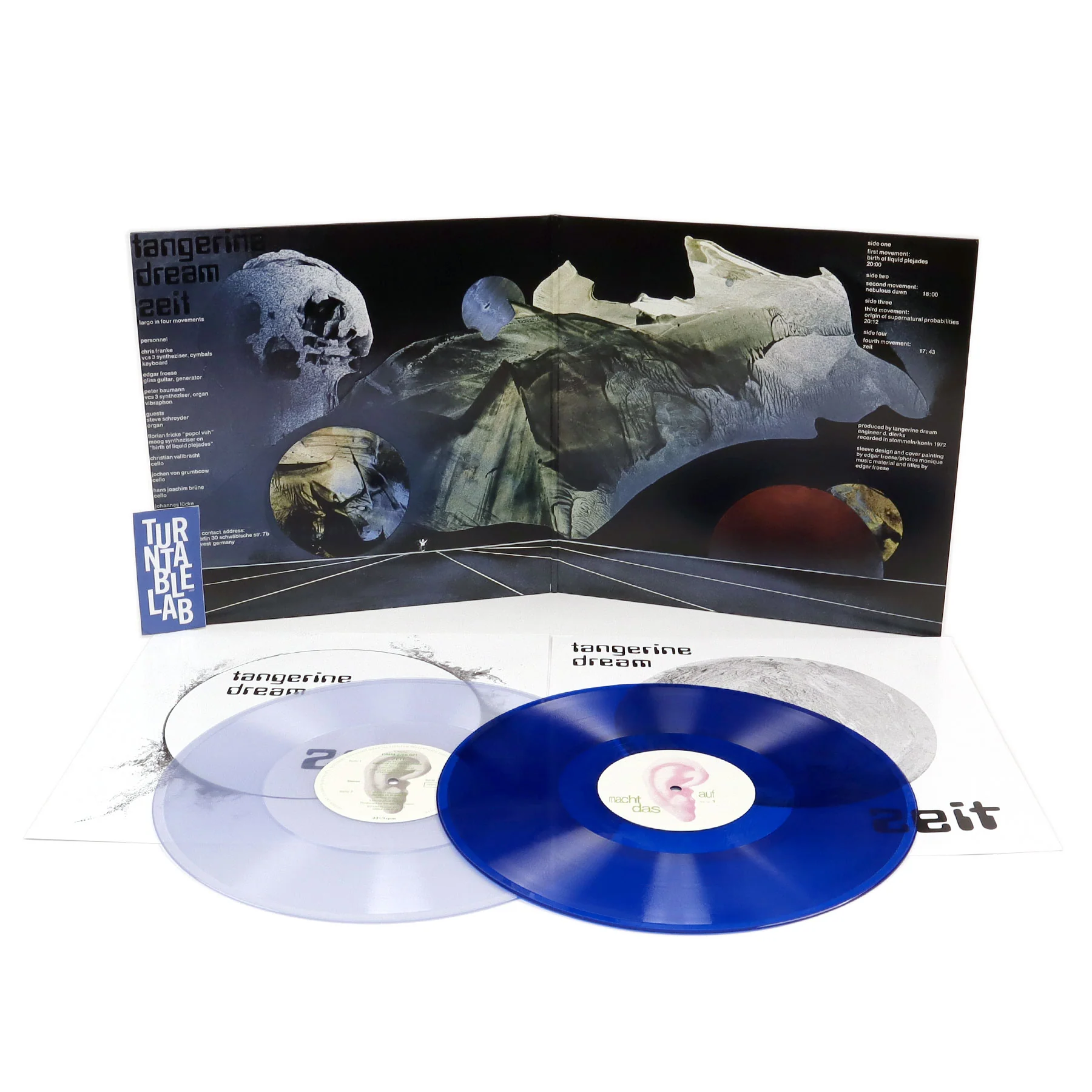 Tangerine Dream: Zeit (Blue Colored Vinyl) Vinyl 2LP - Image 2