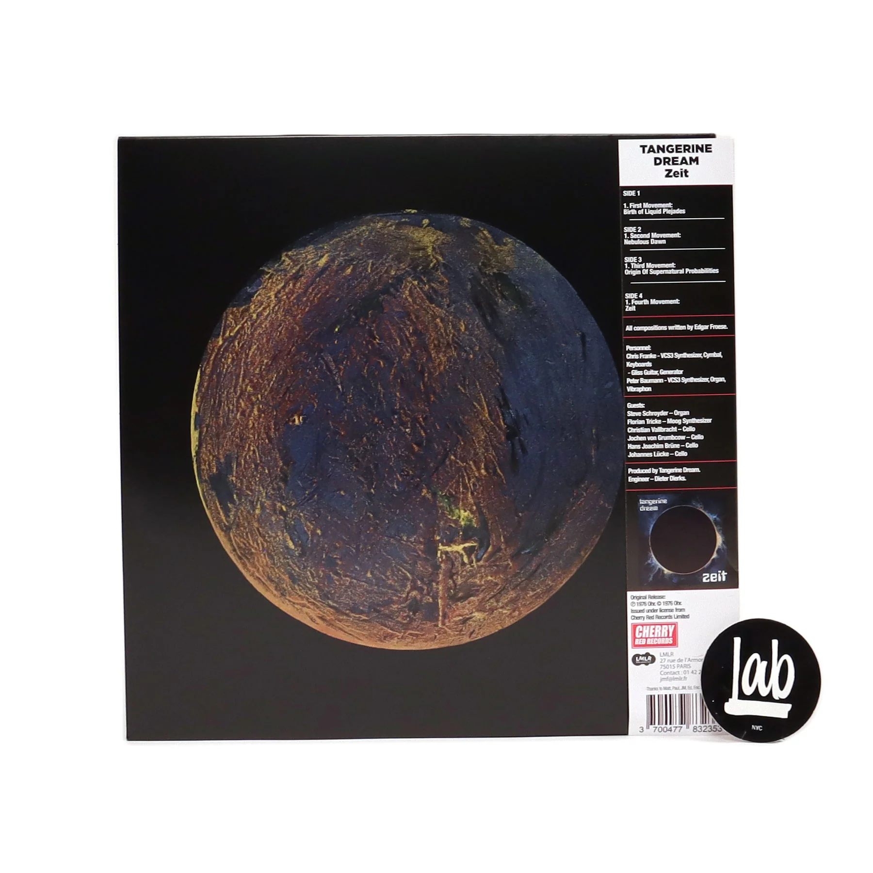 Tangerine Dream: Zeit (Blue Colored Vinyl) Vinyl 2LP - Image 3