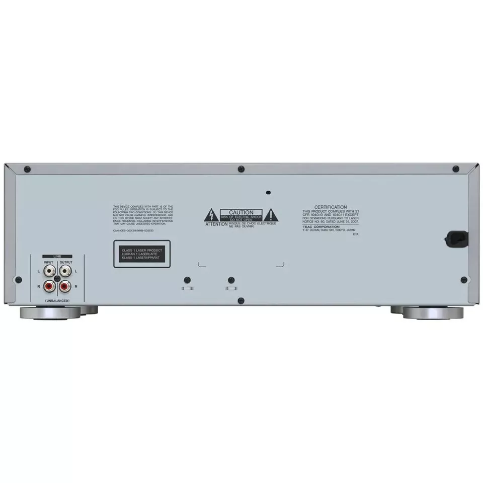 Teac: AD-850 Cassette Player / CD Player / USB Recorder (AD850SES) - Silver - Image 4