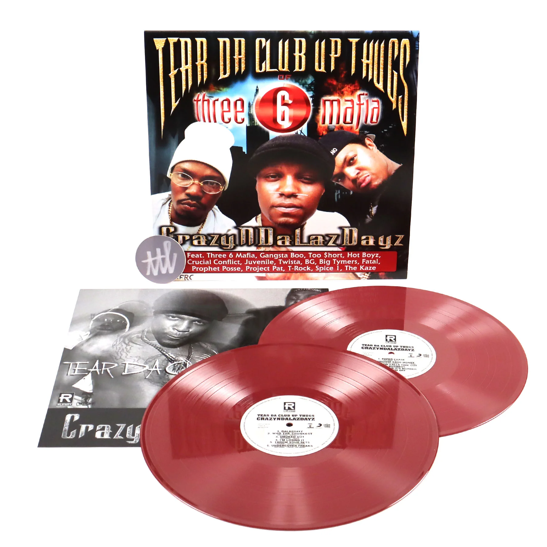 Tear Da Club Up Thugs: CrazyNDaLazDayz (Three 6 Mafia, Colored Vinyl) Vinyl 2LP - Image 2