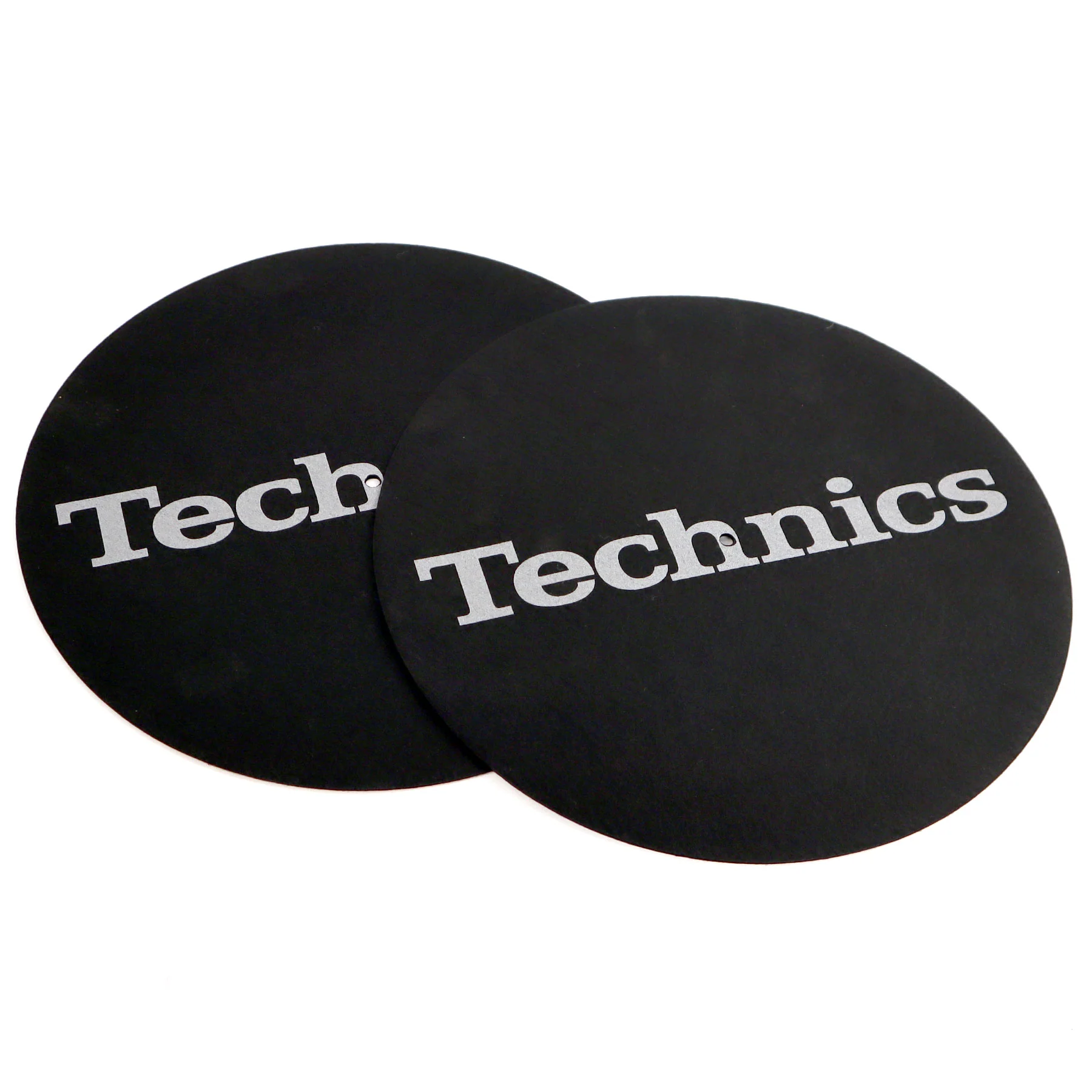 Technics: Classic Logo Slipmats - Metallic Silver / Pair - Image 2
