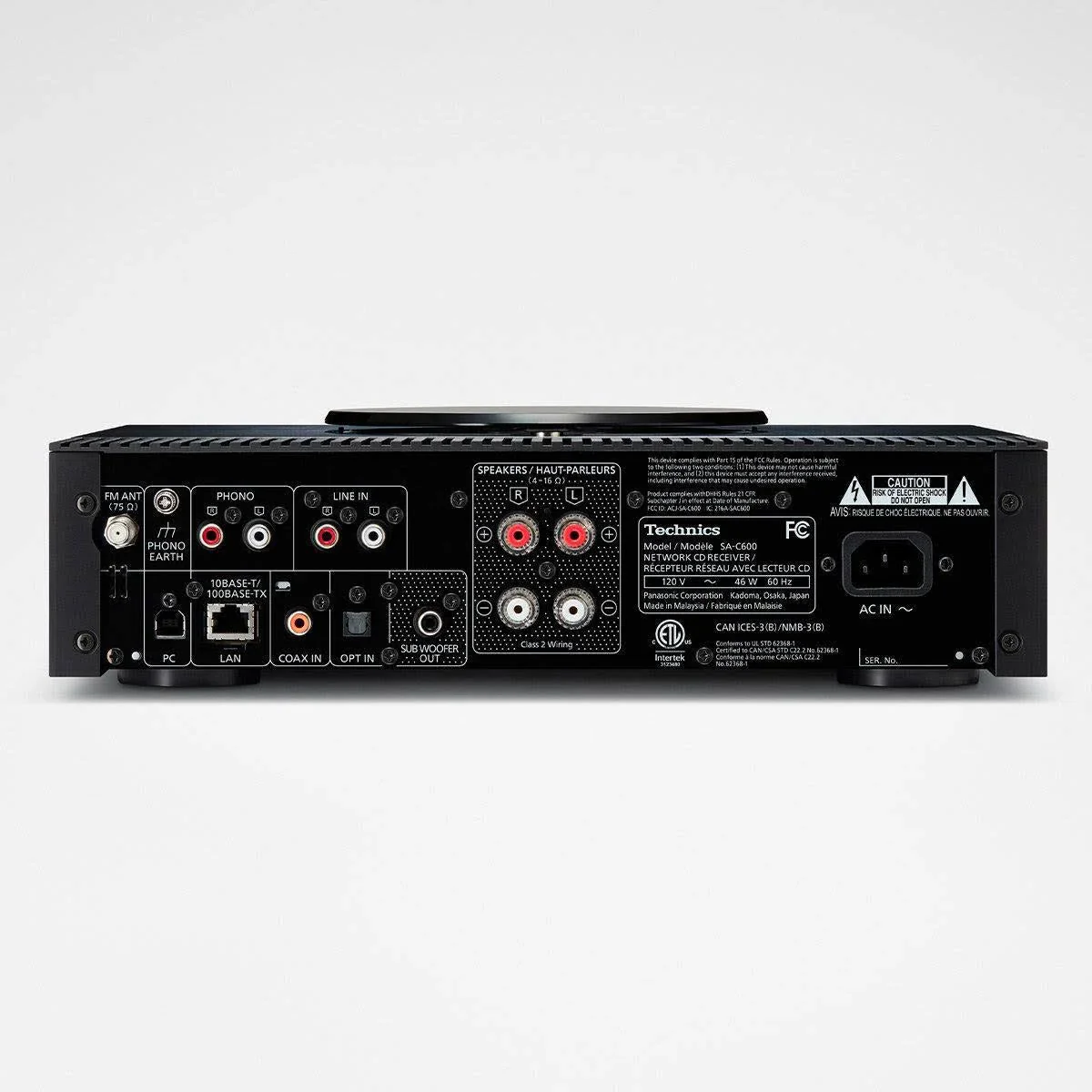 Technics: SA-C600 Network Digital Streaming Amplifier / CD Player - Silver - Image 4