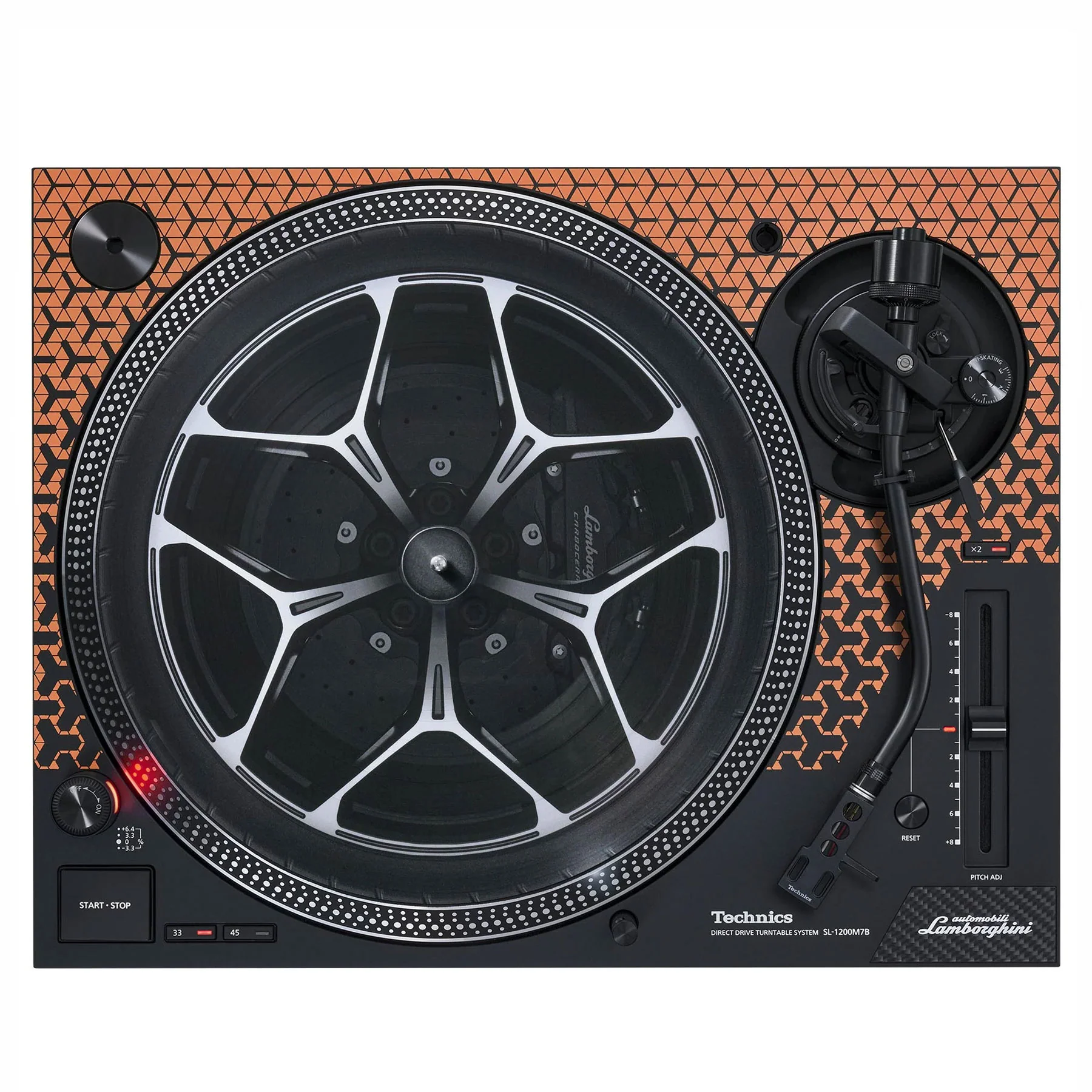Technics: SL-1200M7BD Automobili Lamborghini Turntable - Orange - Image 3