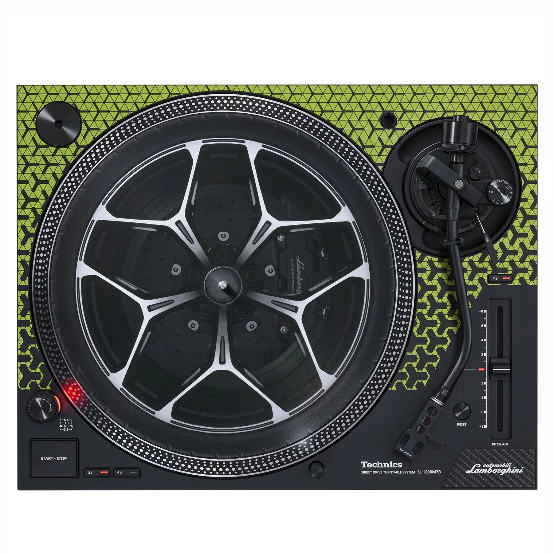 Technics: SL-1200M7BPG Automobili Lamborghini Turntable - Green - Image 3