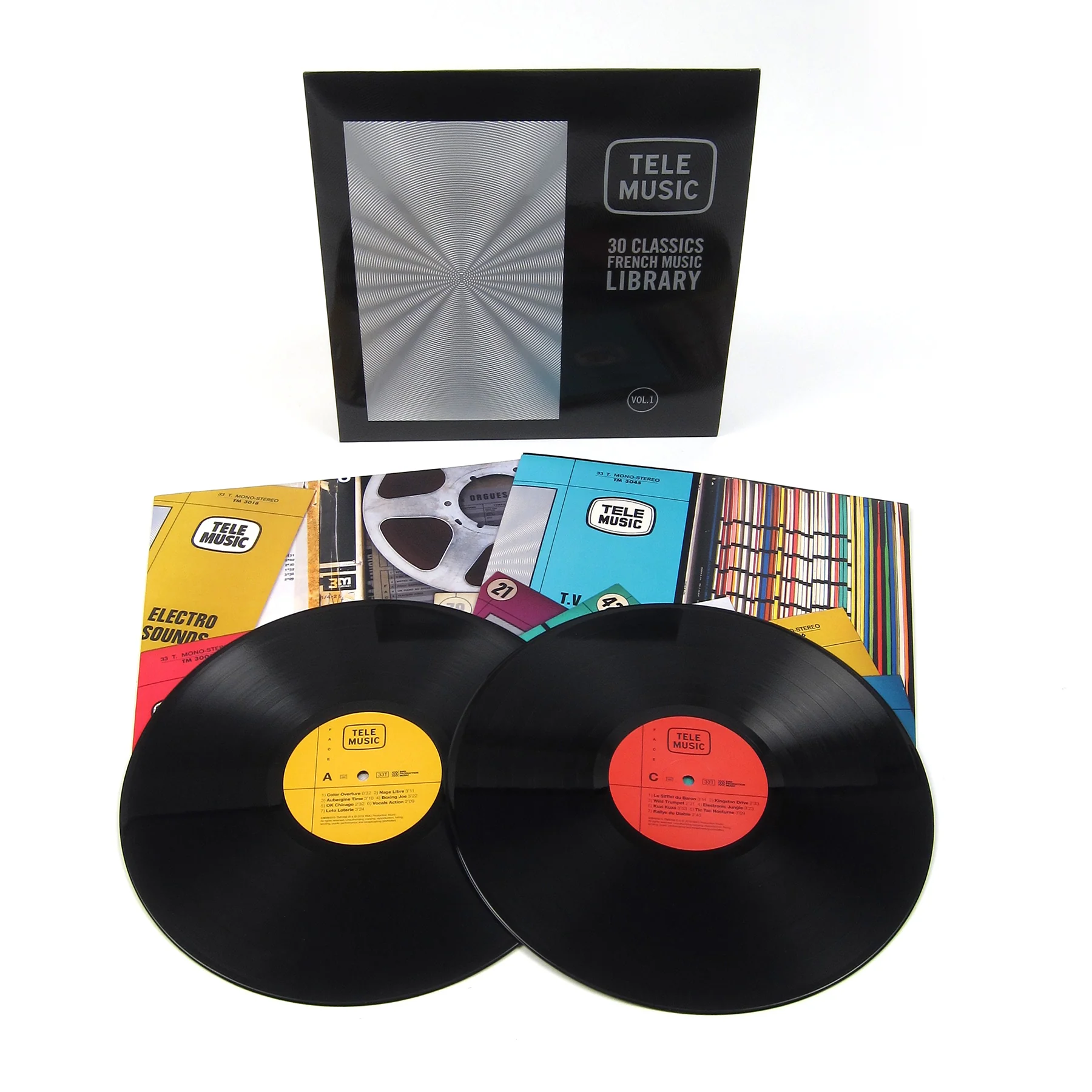 Tele Music: 30 Classics French Music Library Vol.1 Vinyl 2LP - Image 2
