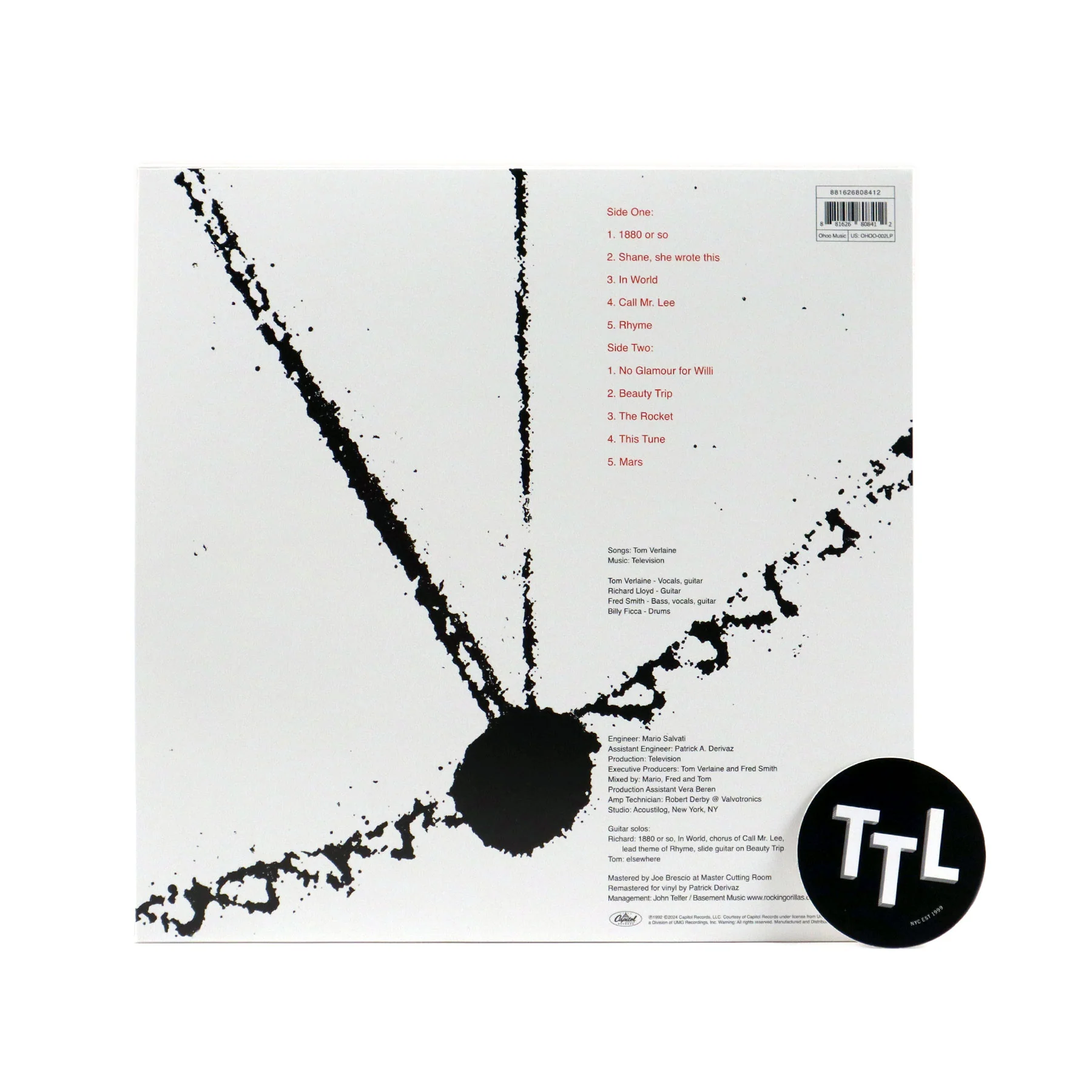 Television: Television (Remastered) Vinyl LP - Image 2