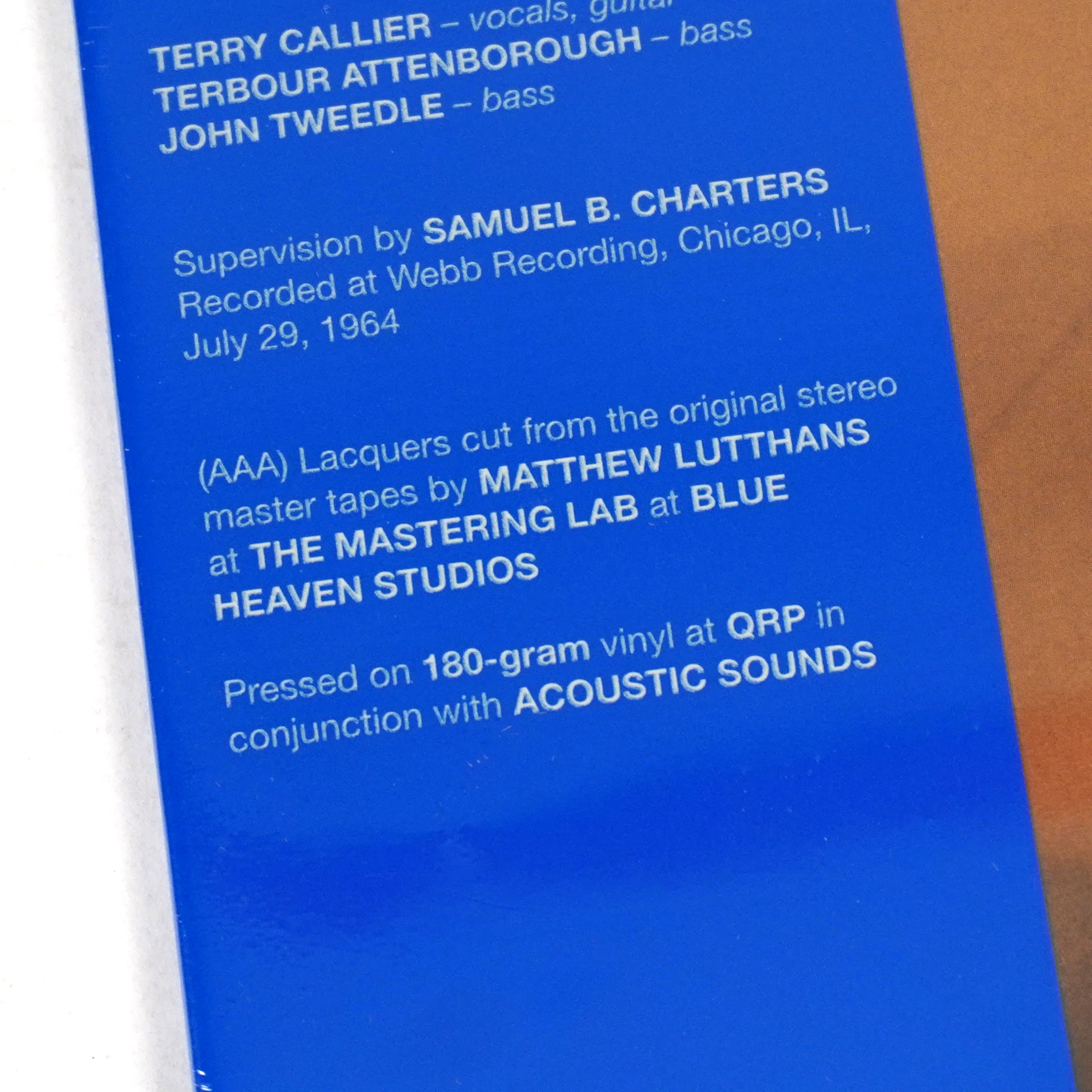 Terry Callier: The New Folk Sound of Terry Callier (180g) Vinyl LP - Image 3