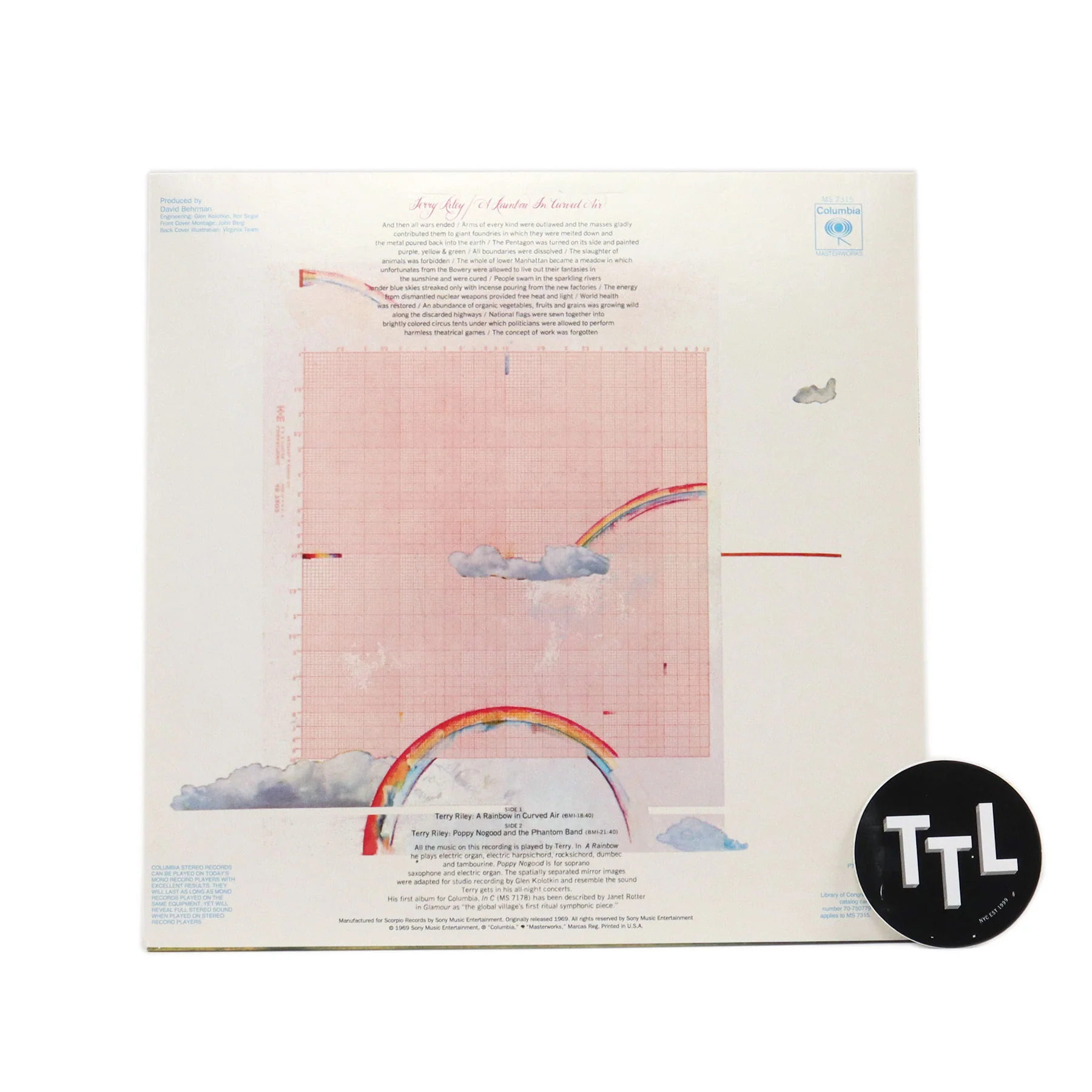 Terry Riley: A Rainbow In Curved Air (180g) Vinyl LP - Image 2
